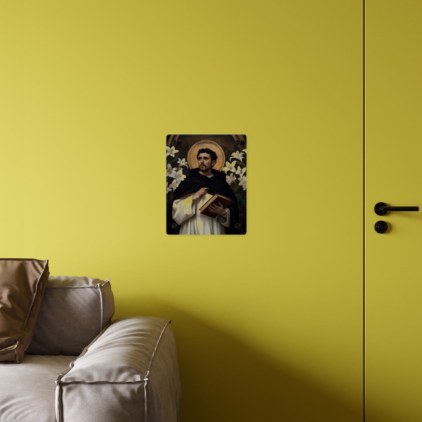 Saint Dominic Wall Art Panel - Ready to Hang Acrylic Print - Catholic Saint Art - Patron Saint Print - No Frame needed