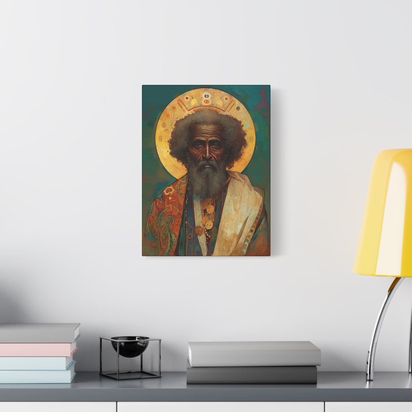 Saint Moses - Museum Wrapped Canvas - Sanctified Souls Print - Religious Art for your Home