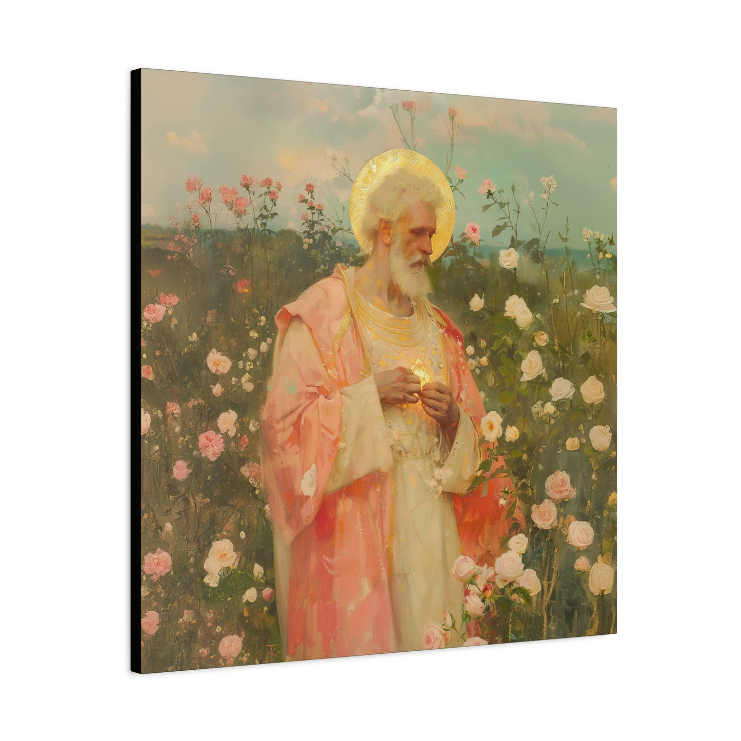 Saint Valentine - Multiple Sizes - Catholic Home art - Museum Wrapped Canvas - Sanctified Souls Print - Catholic Saint Art