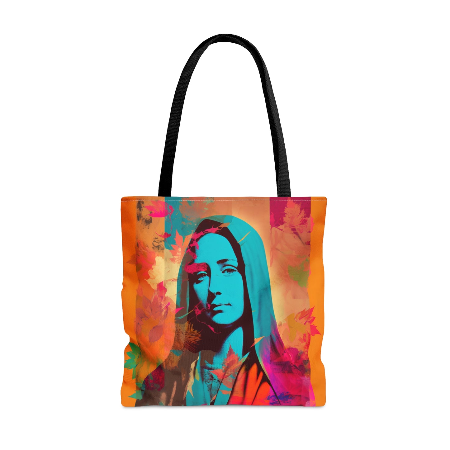 Mary Mother of God Tote Bag - Catholic faith inspired carry-all purse - day to day bag - Mary the Blessed Virgin - Double Sided