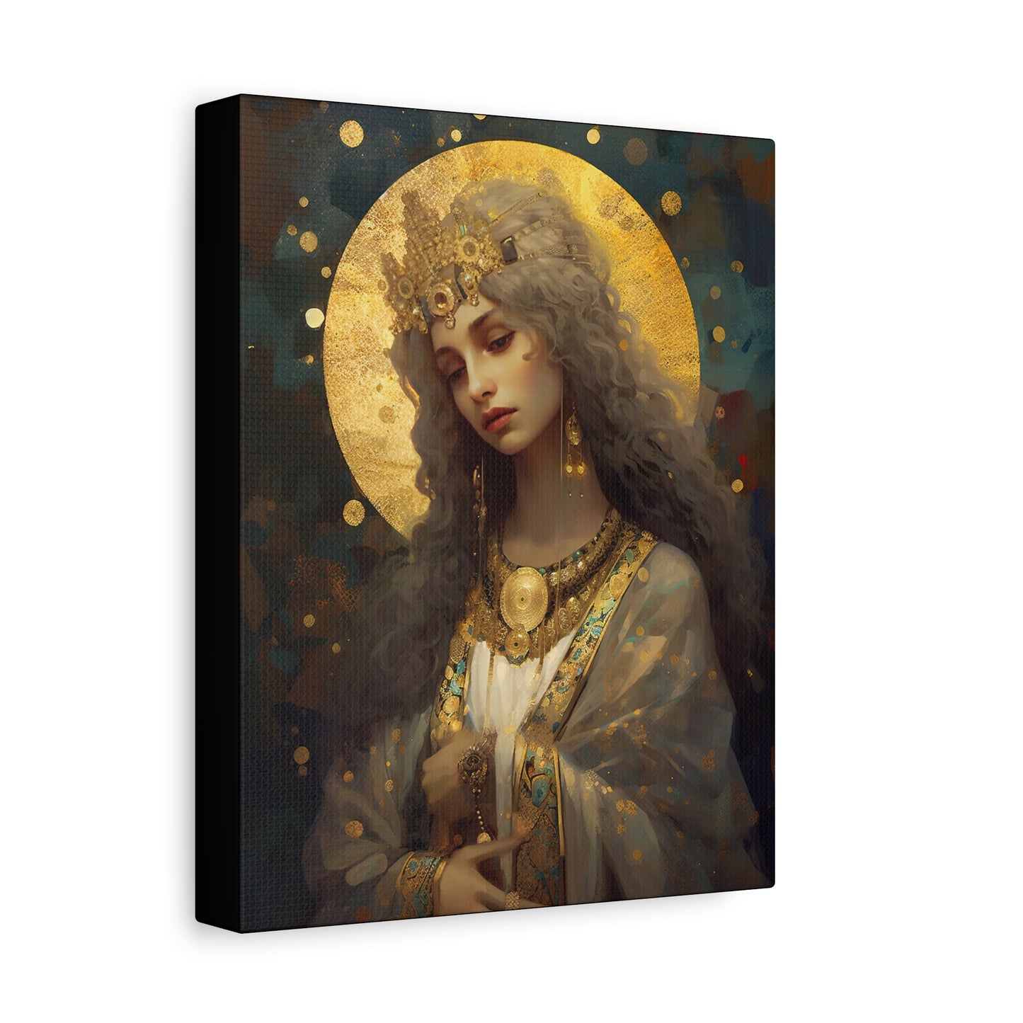 Saint Catherine of Alexandra - Museum Wrapped Canvas - Sanctified Souls Print - Religious Art for your Home