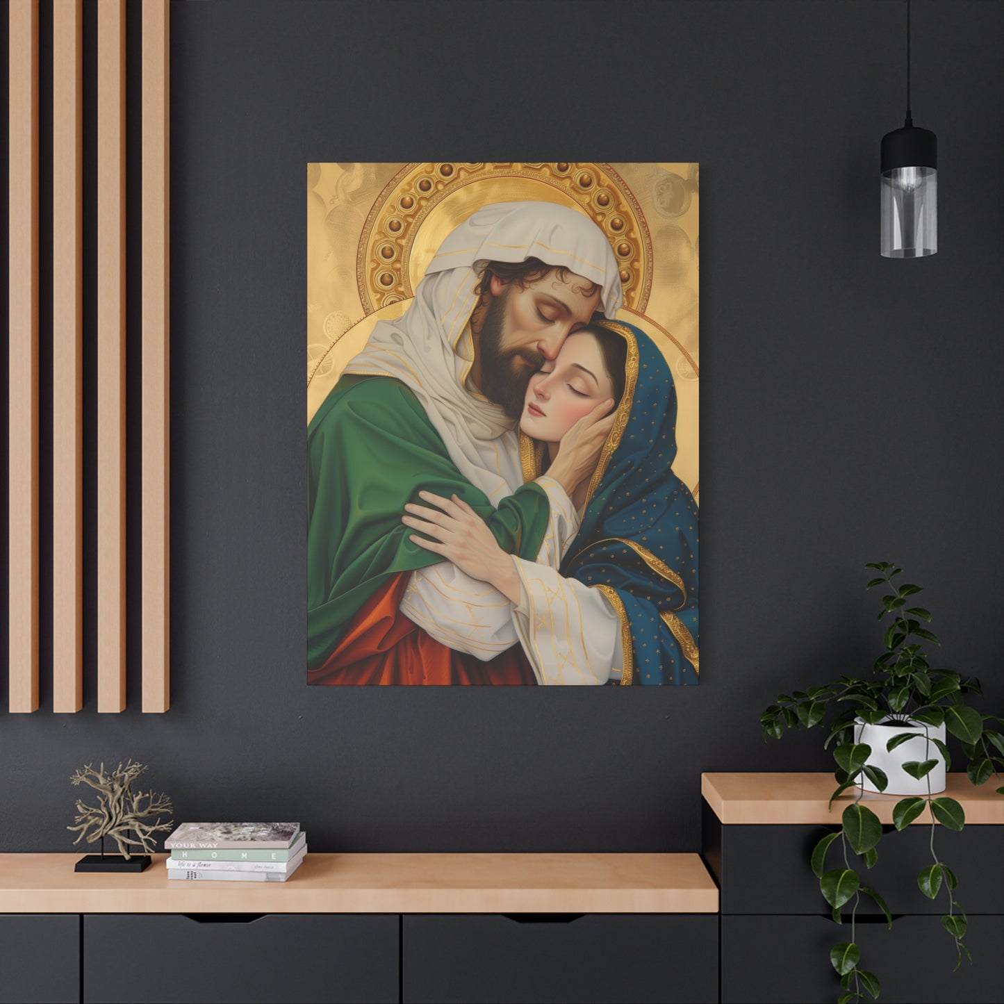 Saints Aquila and Priscilla - Museum Wrapped Canvas - Sanctified Souls Print - Religious Art for your Home - Religious Wall Art - Print