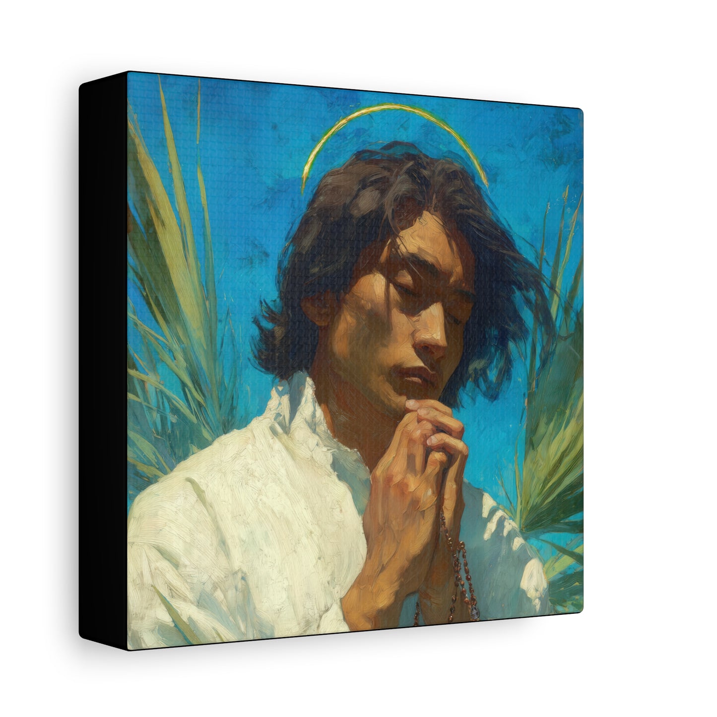 Saint Lorenzo Ruiz - Multiple Sizes - Catholic Home art - Museum Wrapped Canvas - Sanctified Souls Print - Catholic Martyr Art