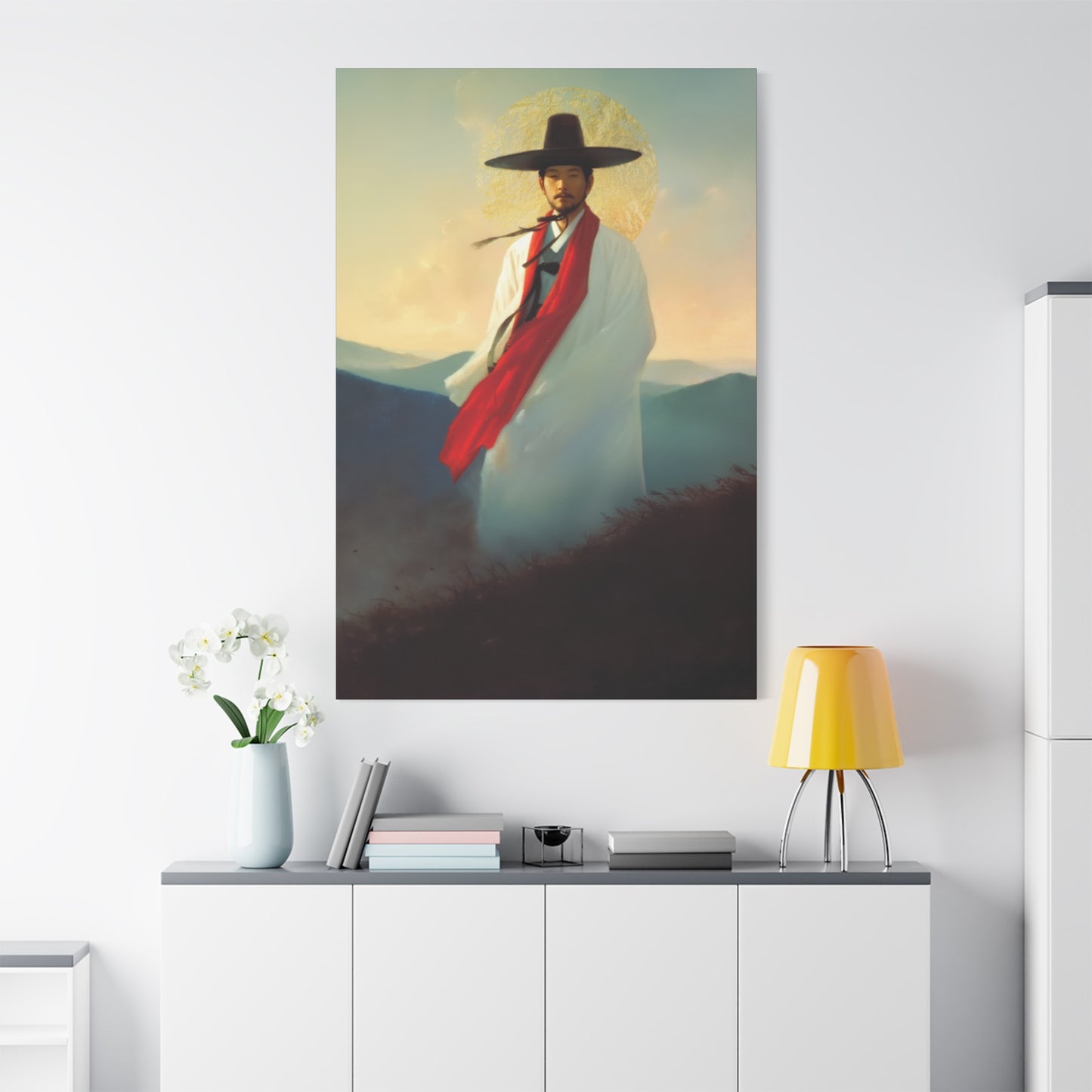 Saint Andrew Kim Taegon - Multiple Sizes - Catholic Home art - Museum Wrapped Canvas - Sanctified Souls Print - Martyr Saint