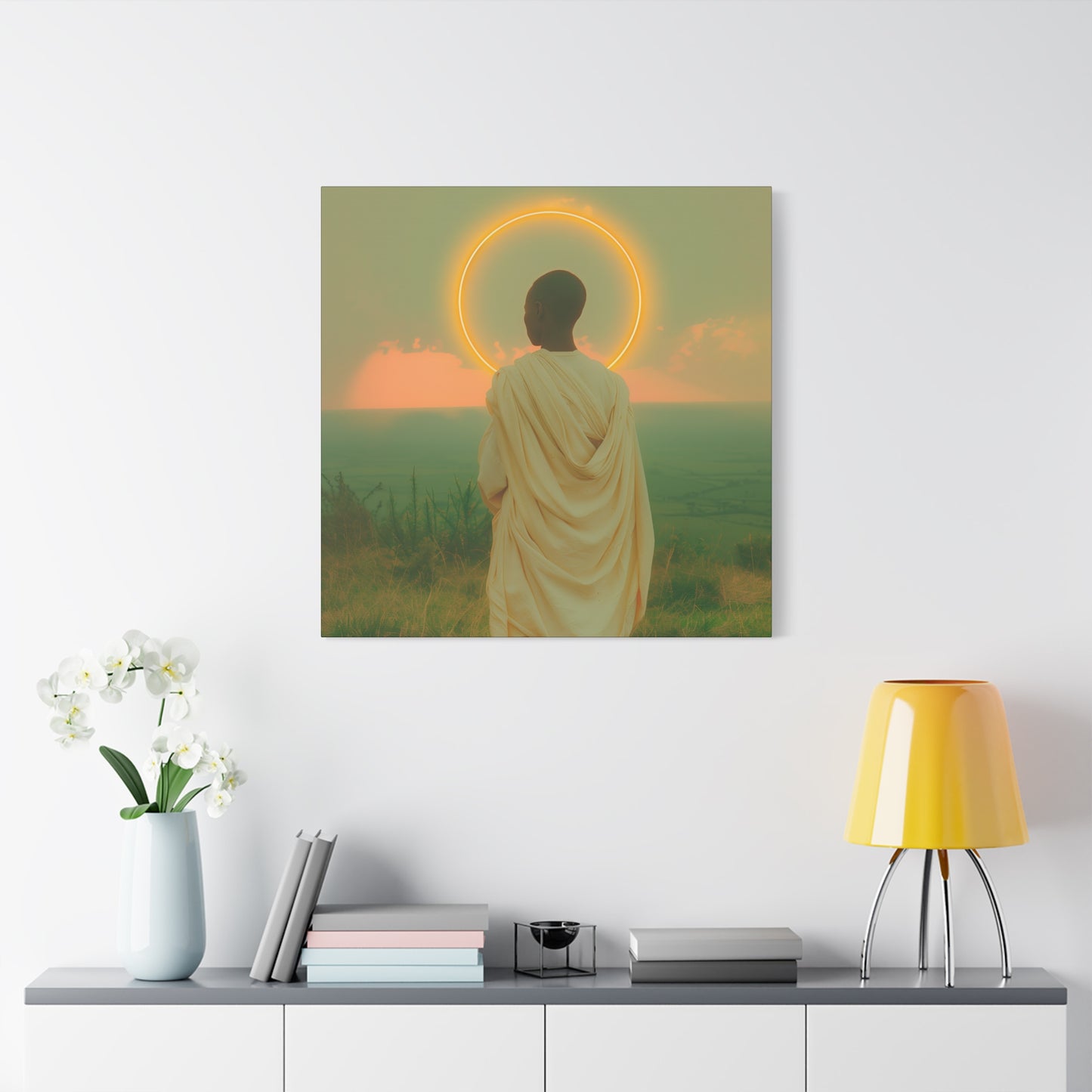 Saint Charles Lwanga - Museum Wrapped Canvas - Sanctified Souls Print - Religious Art for your Home - Catholic Patron Saint Art