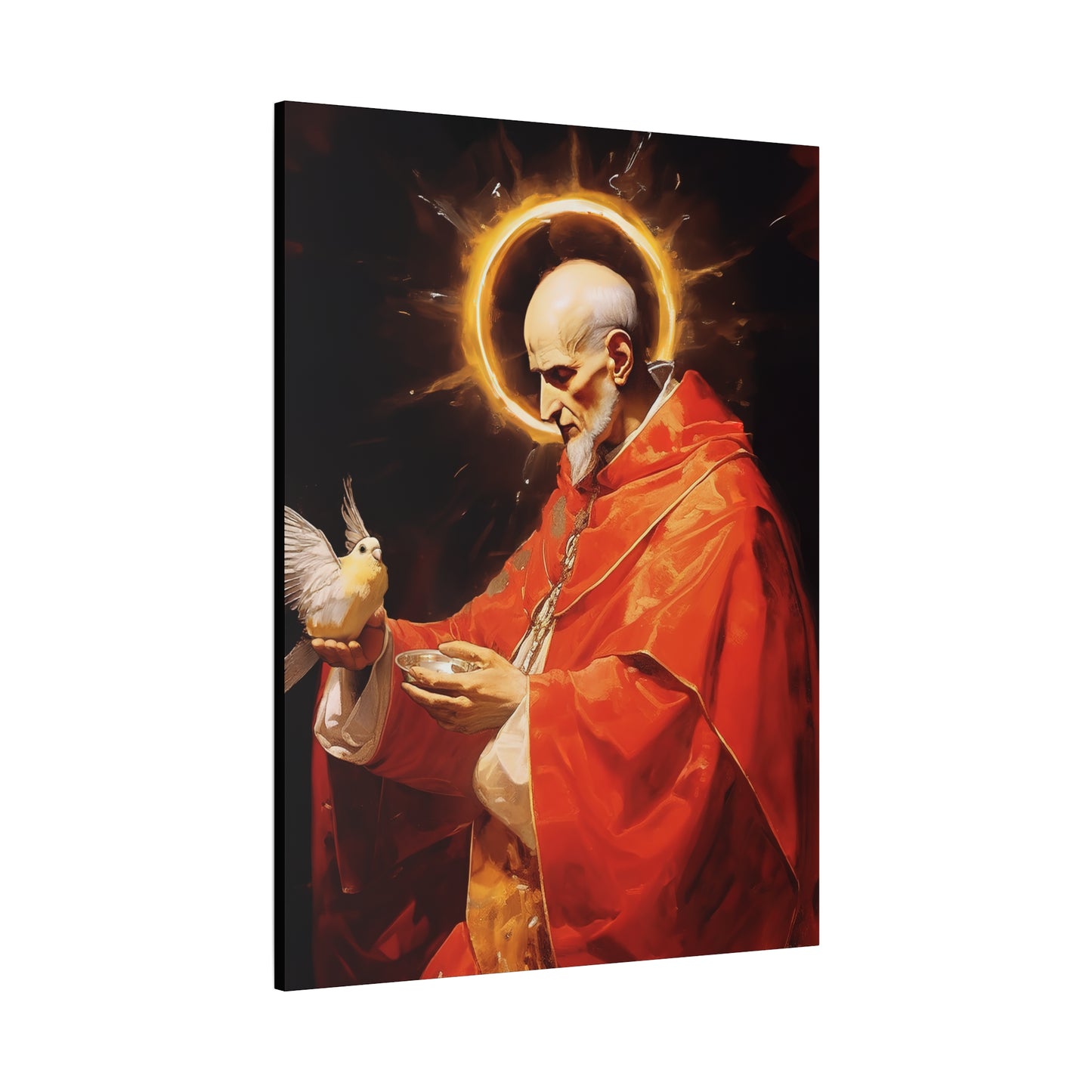 Pope Saint Gregory the Great - Museum Wrapped Canvas - Sanctified Souls Print - Religious Art for your Home