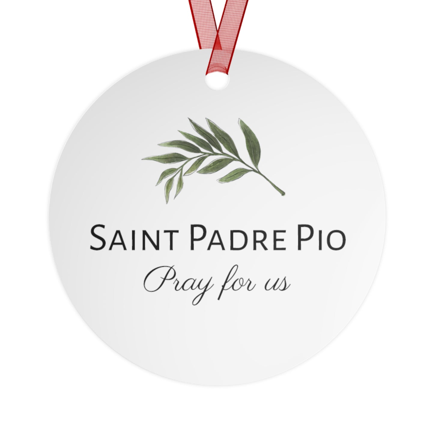 Saint Padre Pio Ornament - Religious Holiday Christmas Ornament and Keepsake - Double sided Keepsake Religious Ornament