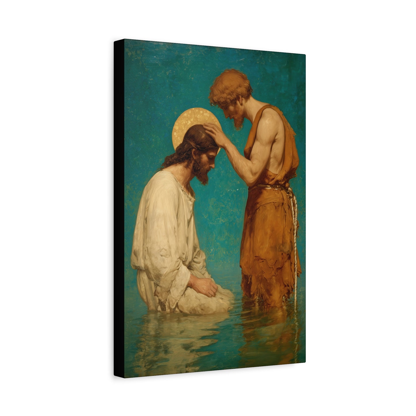 Saint John the Baptist, The Prophet and the Promise - Museum Wrapped Canvas - Print - Religious Art for your Home - Christian print