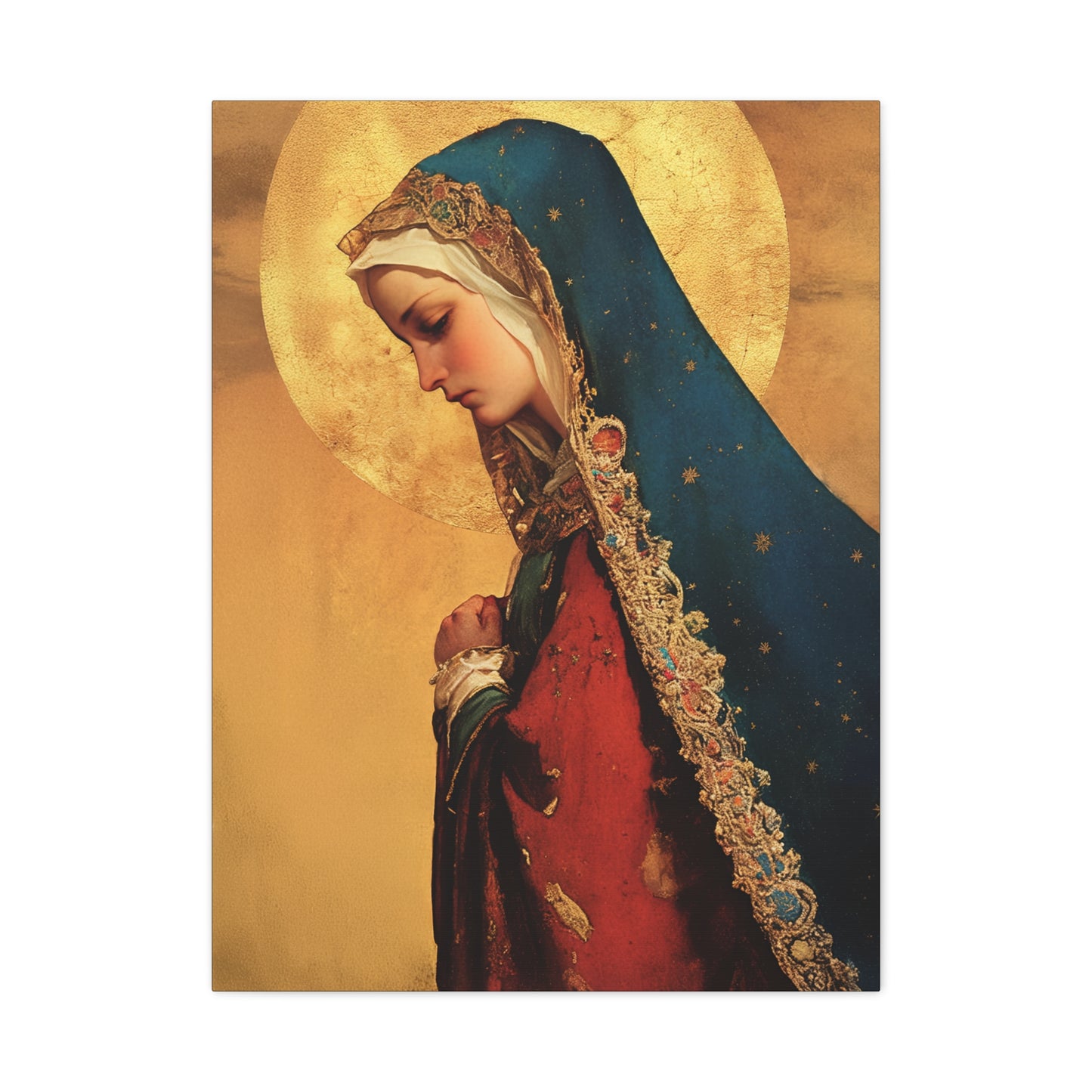 Our Lady of Mercy / Our Lady of Ransom - Multiple Sizes - Catholic Home art - Museum Wrapped Canvas - Sanctified Souls Print - Mother Mary