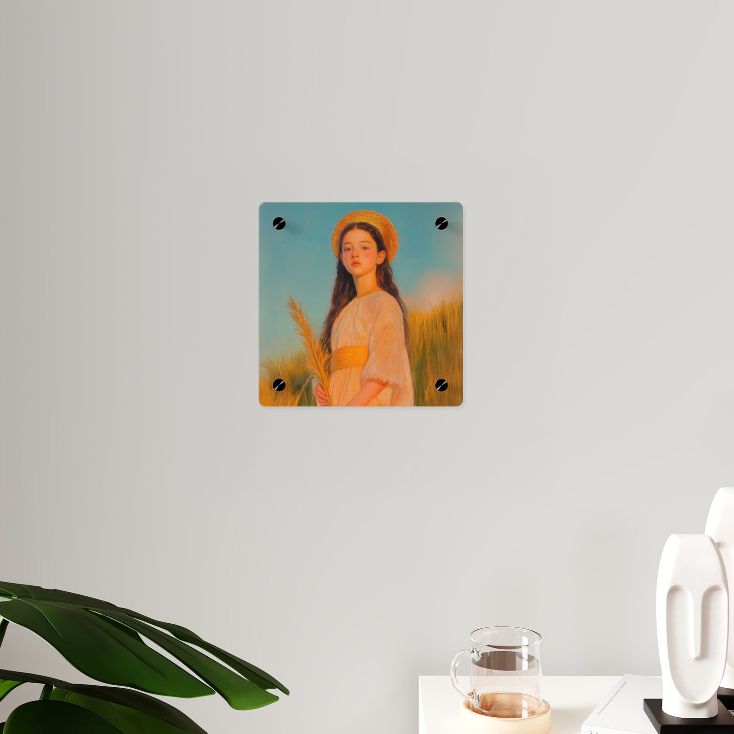 Saint Faith Wall Art Panel - Ready to Hang Acrylic Print - Catholic Saint Art - Patron Saint Print - Martyr of the Church Art