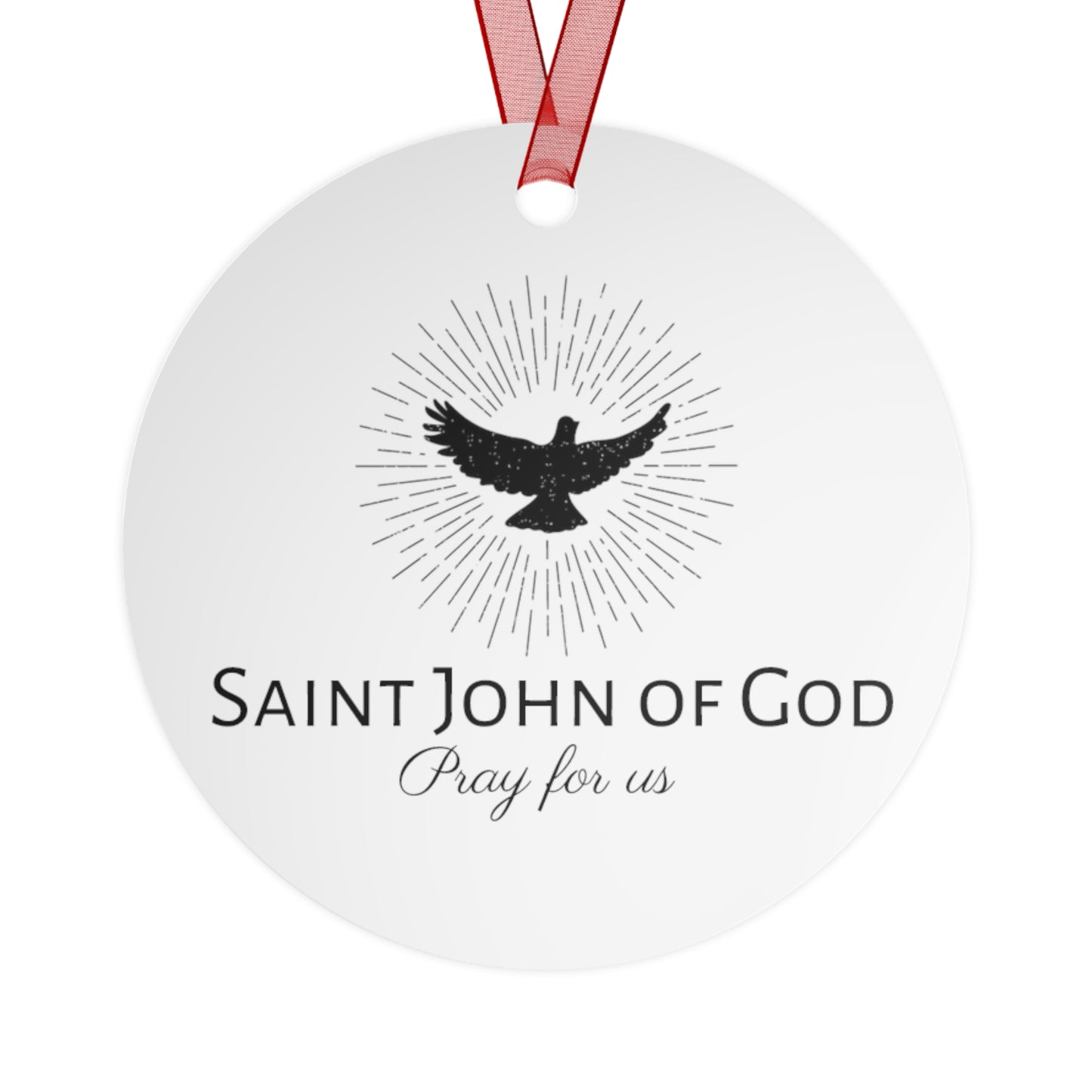 Saint John of God Metal Ornament - Religious Holiday Christmas Ornament and Keepsake - Catholic Religious Keepsake