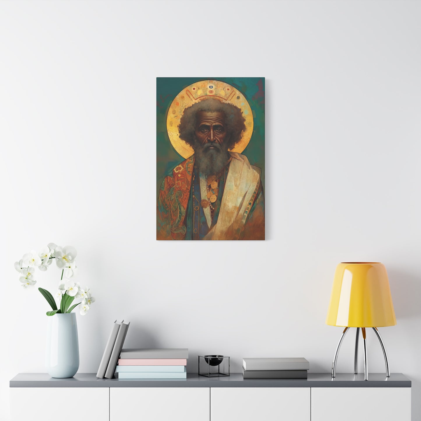 Saint Moses - Museum Wrapped Canvas - Sanctified Souls Print - Religious Art for your Home