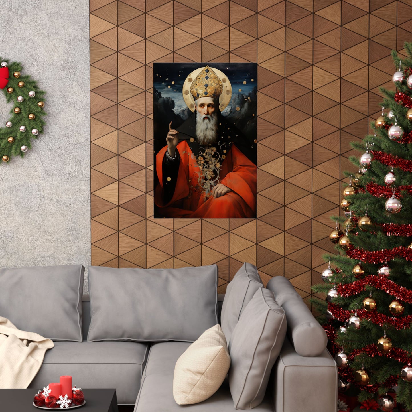 Saint Augustine of Hippo - Sanctified Souls Print - Multiple Sizes - Premium Matte Vertical Posters