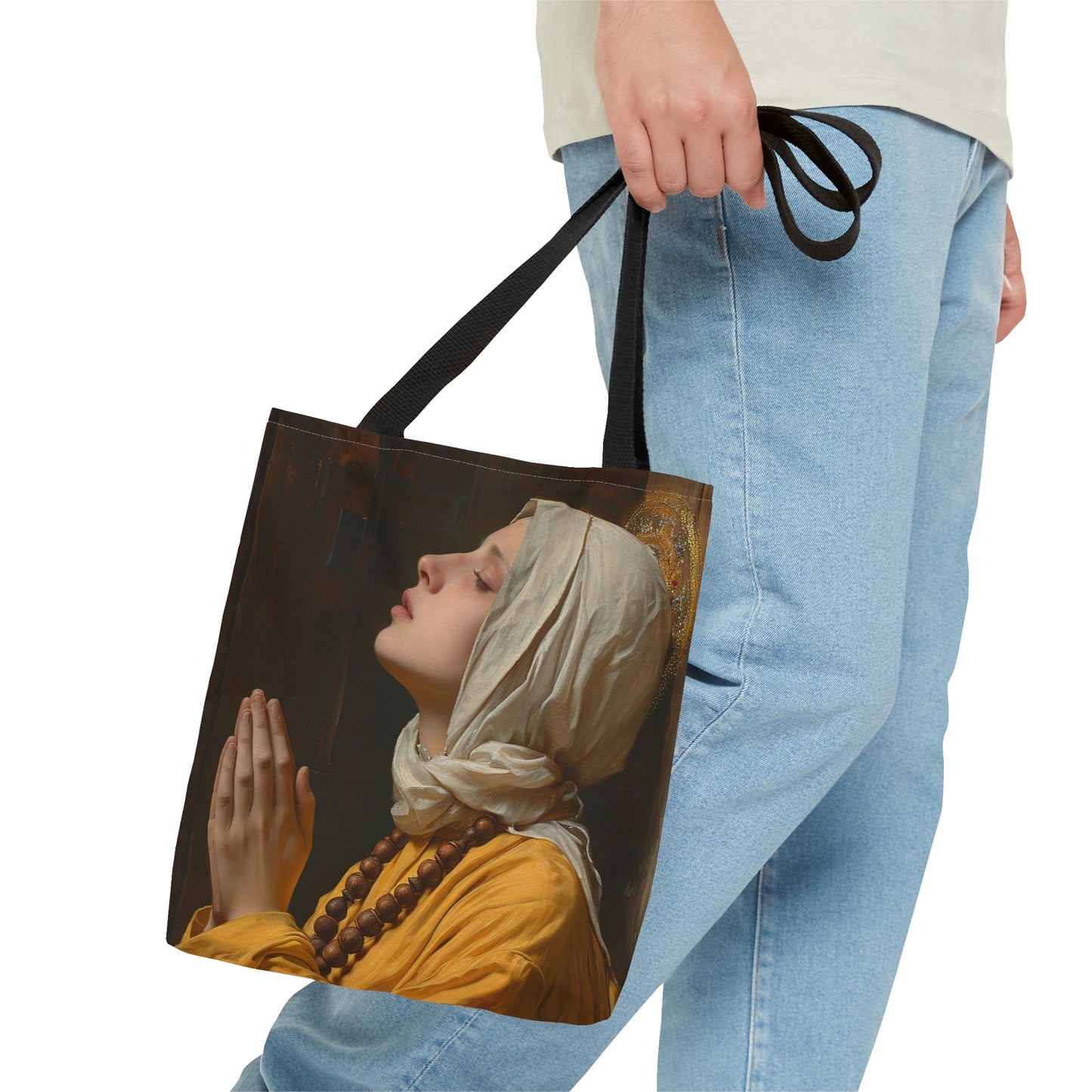Saint Yvette of Huy - Purse - Three sizes - Large Medium Small Faith Art Bag - Catholic purse - Double Sided - Patron Saint Artwork