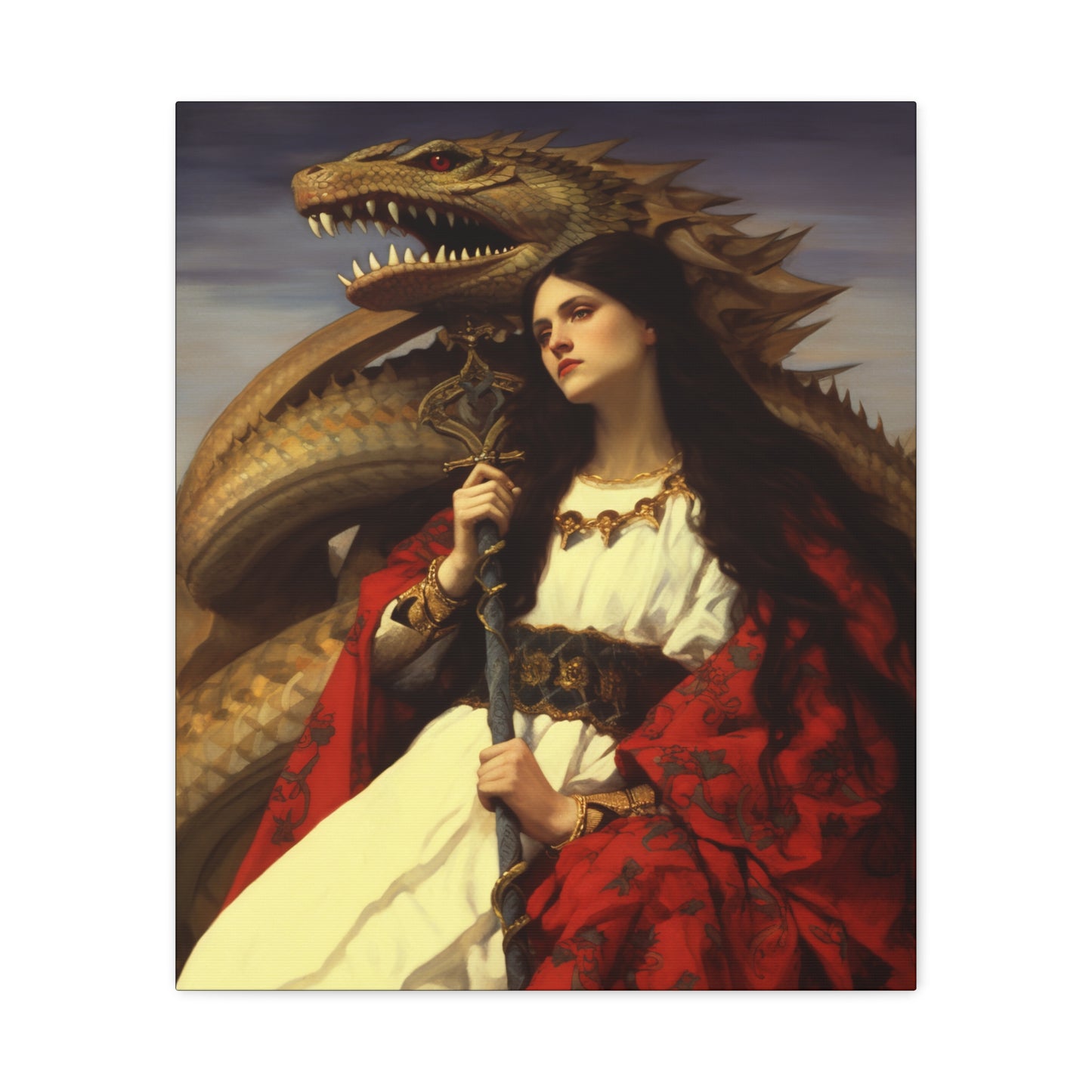 Saint Martha of Bethany Canvas Print - Multiple Sizes - Catholic Home art - Museum Wrapped Canvas - Sanctified Souls Print