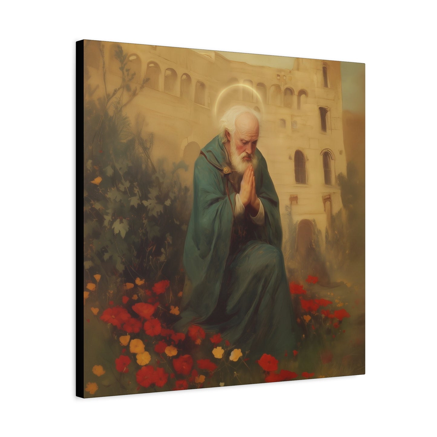 Saint Cyprian - Multiple Sizes - Catholic Home art - Museum Wrapped Canvas - Sanctified Souls Print - Catholic Martyr Art