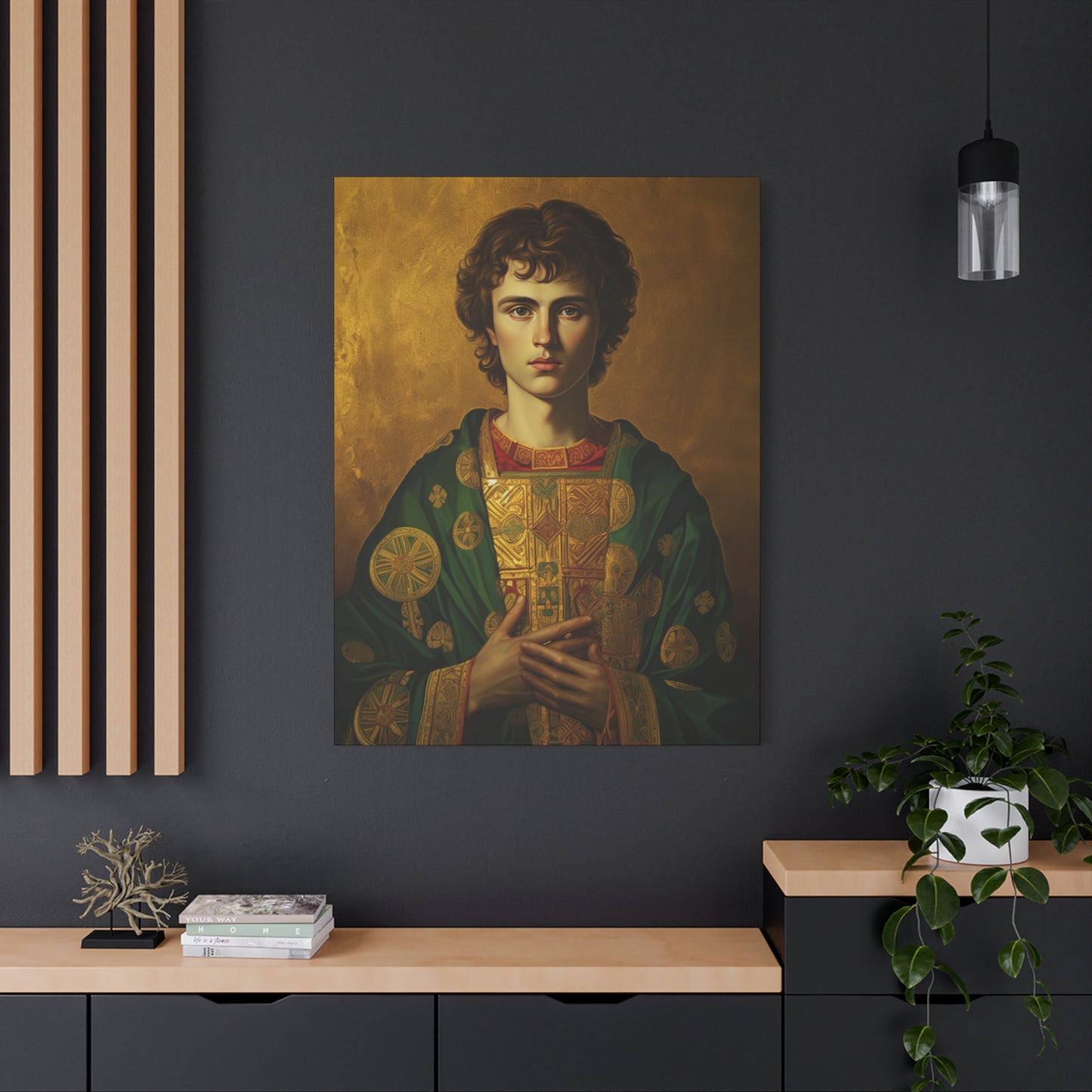 Saint Pantaleon Canvas Print - Multiple Sizes - Catholic Home art - Museum Wrapped Canvas - Sanctified Souls Print