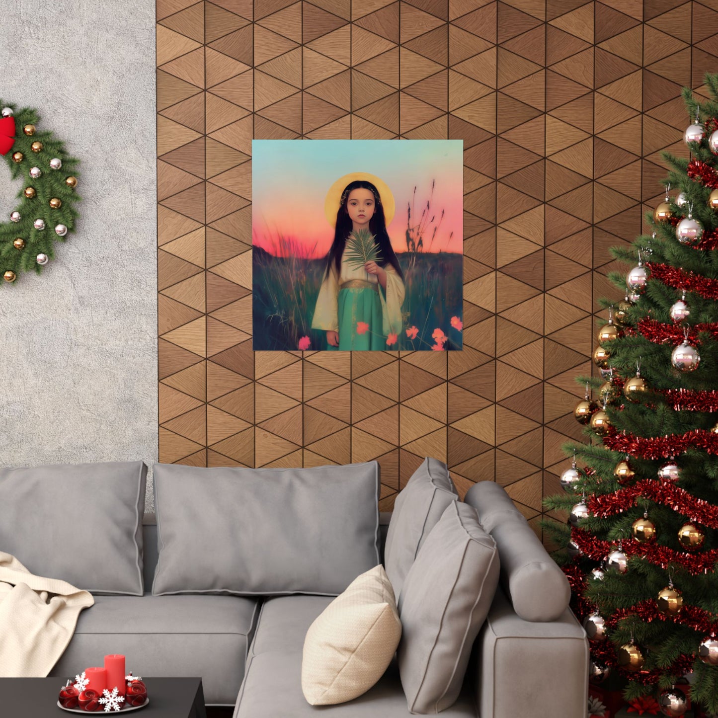 Saint Charity - Sanctified Souls Print - Multiple Sizes - Premium Posters - Catholic Art - Christian Home - Martyr Saint