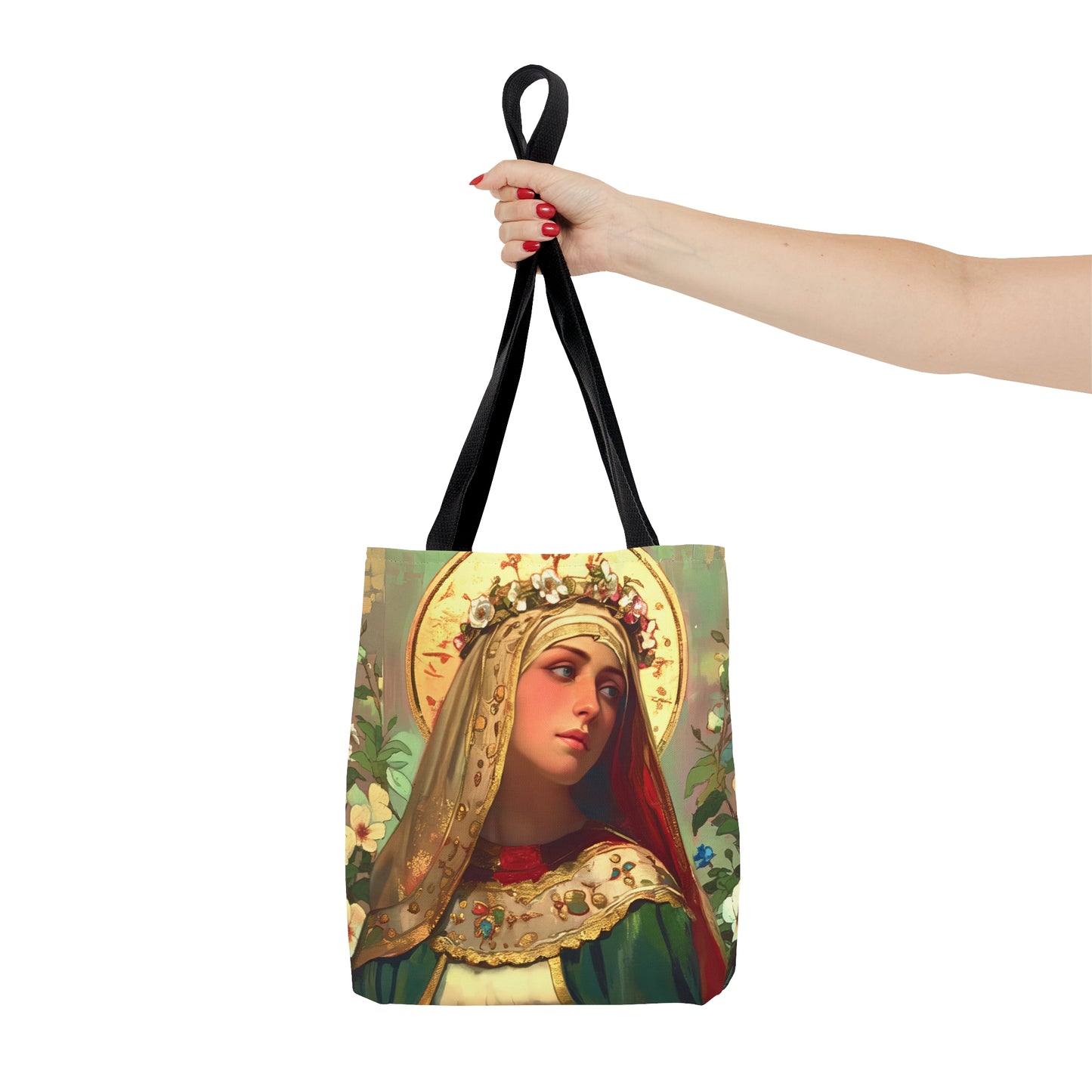 Saint Matilda of Germany Tote Bag - Purse - Three sizes - Large Medium Small Faith Art Bag - Catholic faith carry-all purse - Double Sided