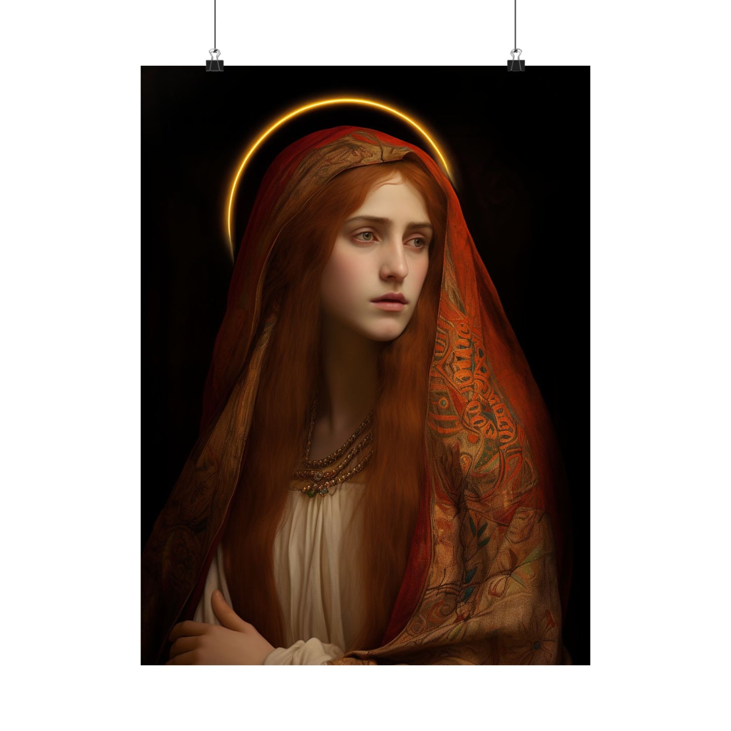 The Beloved Disciple - Mary Magdalene's Devotion Print - Sanctified Souls Print - Multiple Sizes - Premium Matte Vertical Posters
