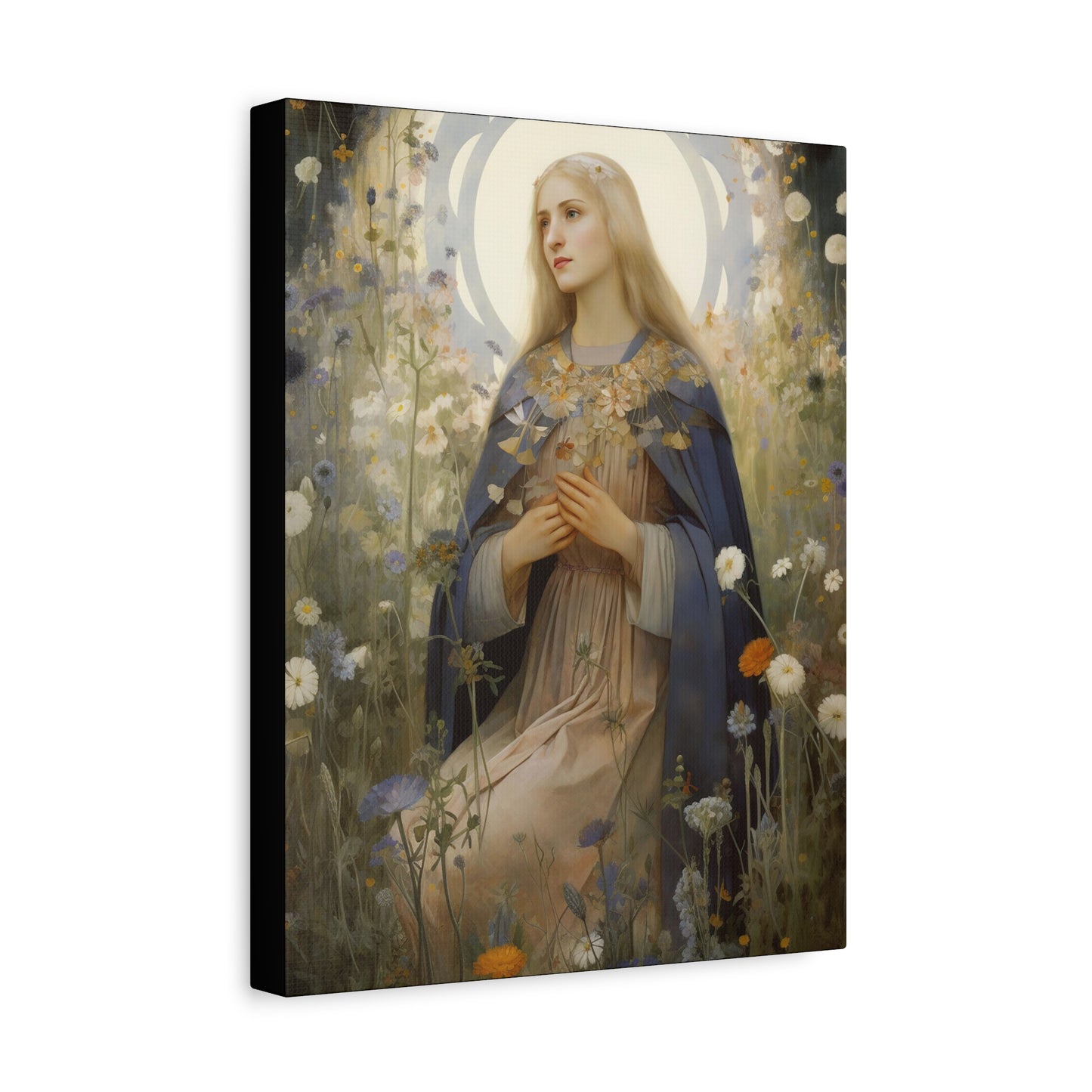 Saint Hildegard of Bingen - Museum Wrapped Canvas - Sanctified Souls Print - Religious Art for your Home