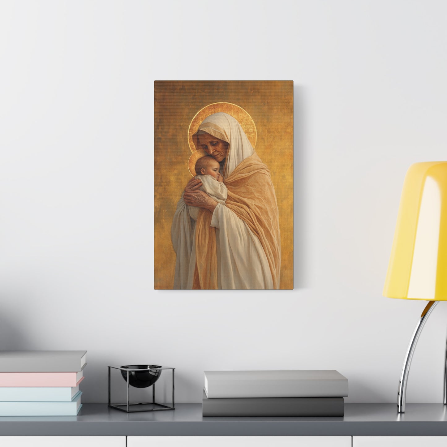 Saint Anna the Prophetess - Museum Wrapped Canvas - Print - Religious Art for your Home - Christian print - Prayer Room Art - Catholic
