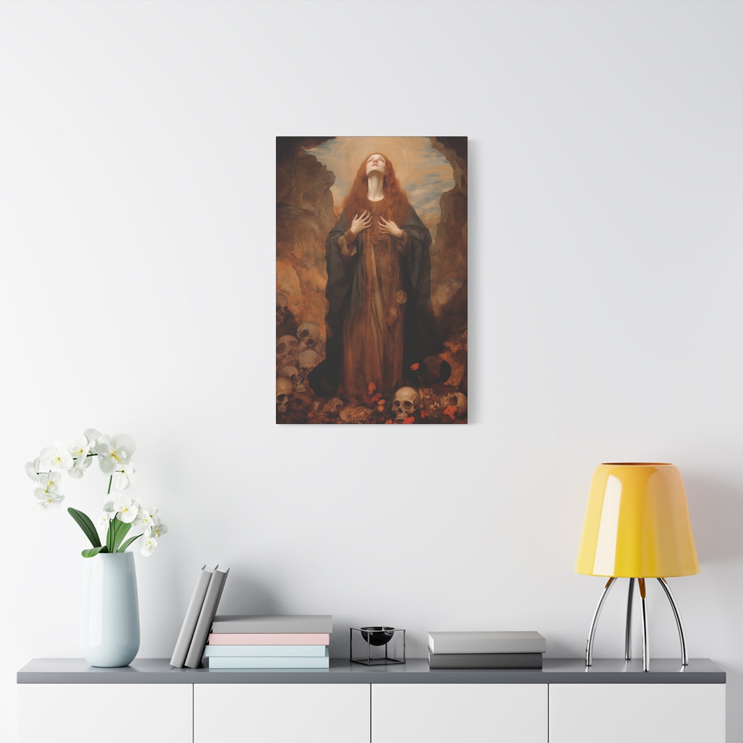 Saint Rosalia - Museum Wrapped Canvas - Sanctified Souls Print - Religious Art for your Home