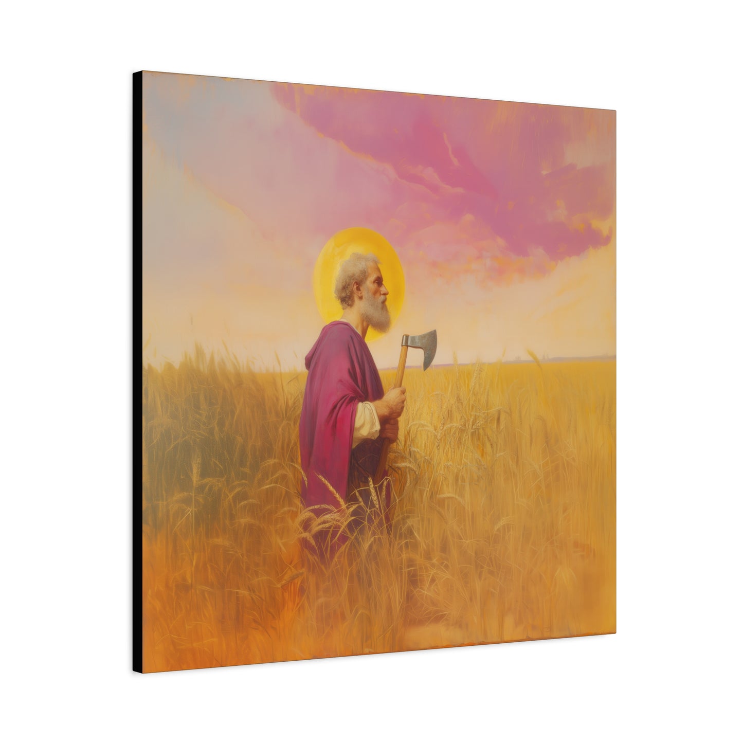 Saint Matthias - Museum Wrapped Canvas - Sanctified Souls Print - Religious Art for your Home - Catholic Patron Saint Art