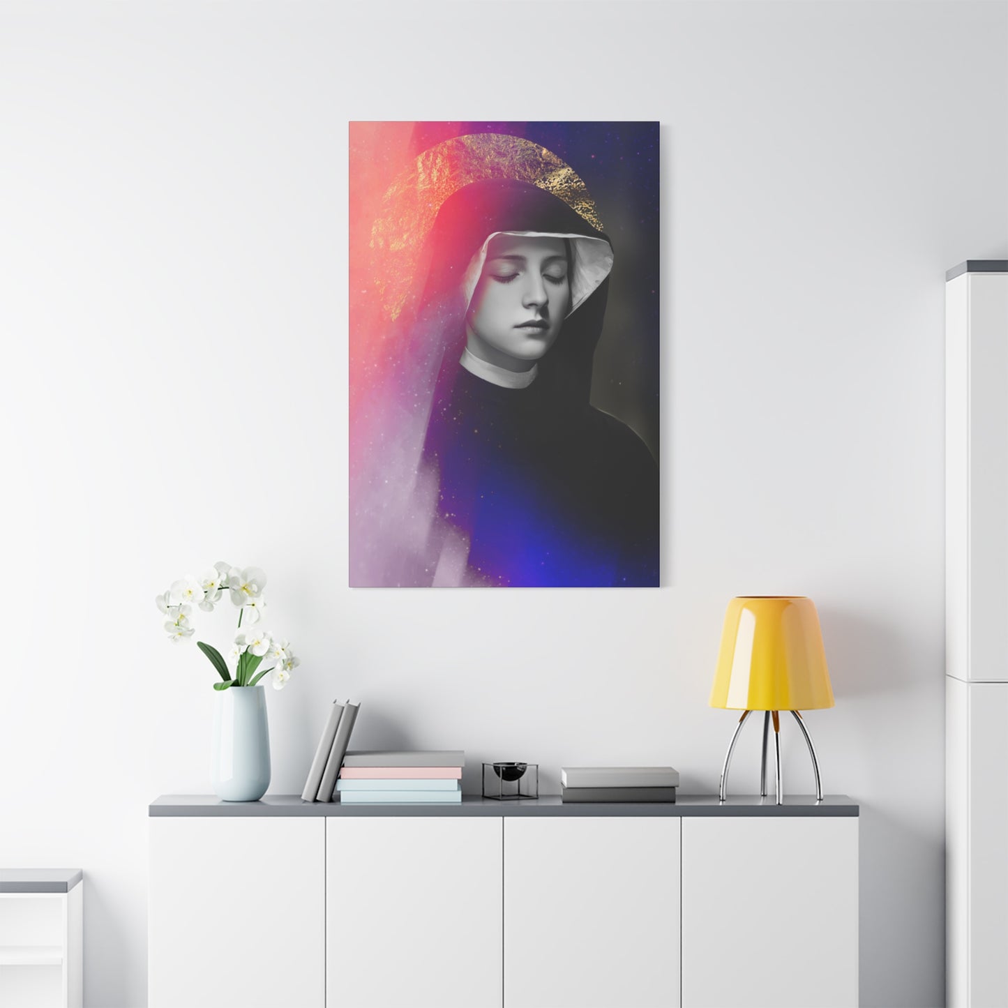 Saint Faustina Kowalska - Museum Wrapped Canvas - Sanctified Souls Print - Religious Art for your Home