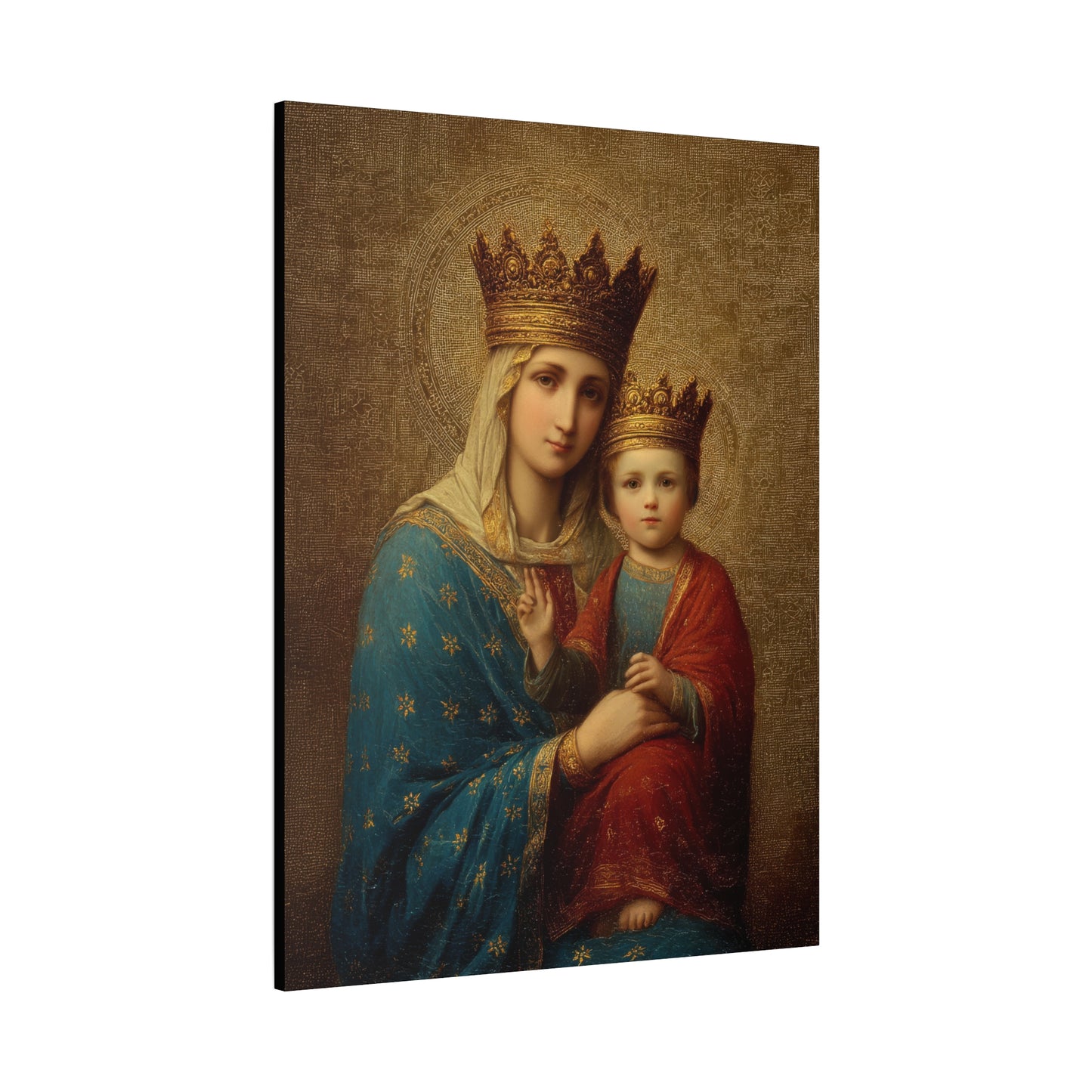 Madonna della Strada - Our Lady of the Way - Museum Wrapped Canvas Print - Multiple Sizes - Catholic Home art Matte Canvas