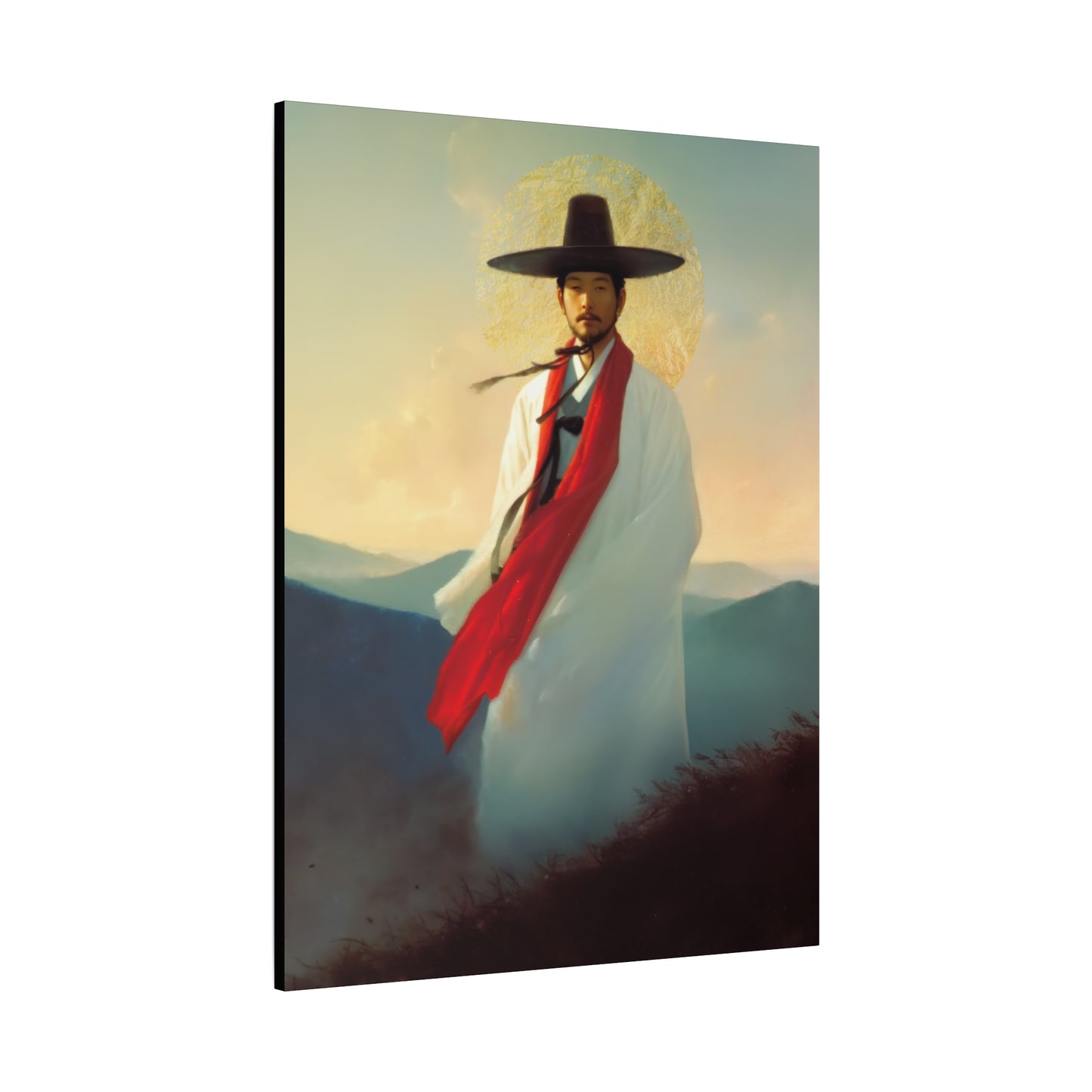 Saint Andrew Kim Taegon - Multiple Sizes - Catholic Home art - Museum Wrapped Canvas - Sanctified Souls Print - Martyr Saint