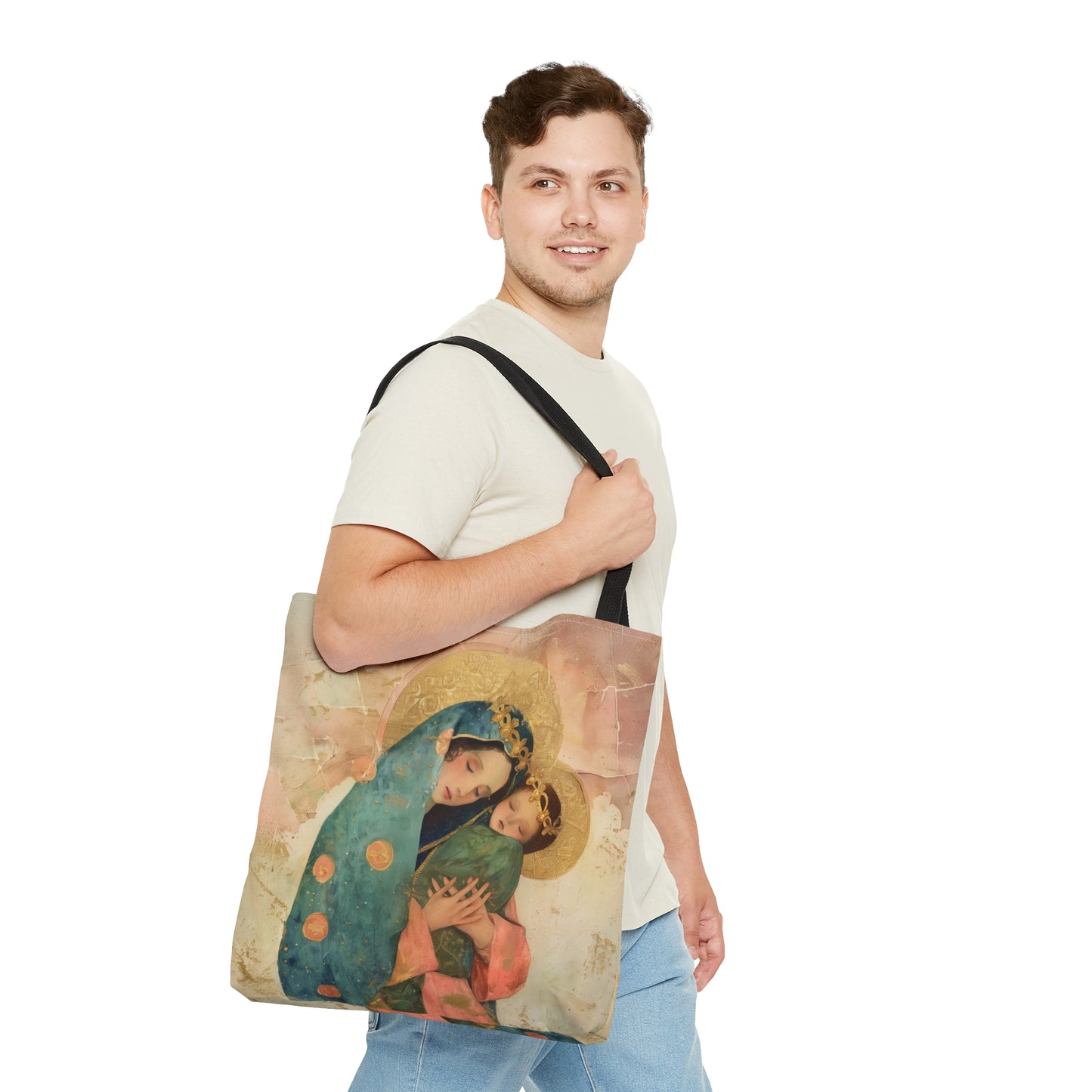 The Sweet Advocate of Souls - Mary, Help of Christians Tote Bag - Large Medium Small Faith Art Bag - Catholic Faith Purse - Double Sided