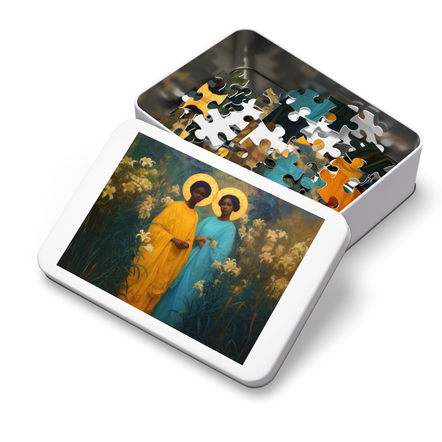 Saint Perpetua and Saint Felicity - Puzzle and Keepsake Tin - Religious Jigsaw Puzzle (30, 110, 252, 500,1000) - Gift for Catholic Families
