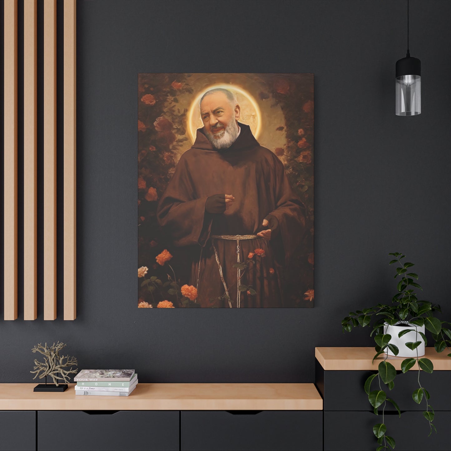 Saint Padre Pio - Museum Wrapped Canvas - Sanctified Souls Print - Religious Art for your Home