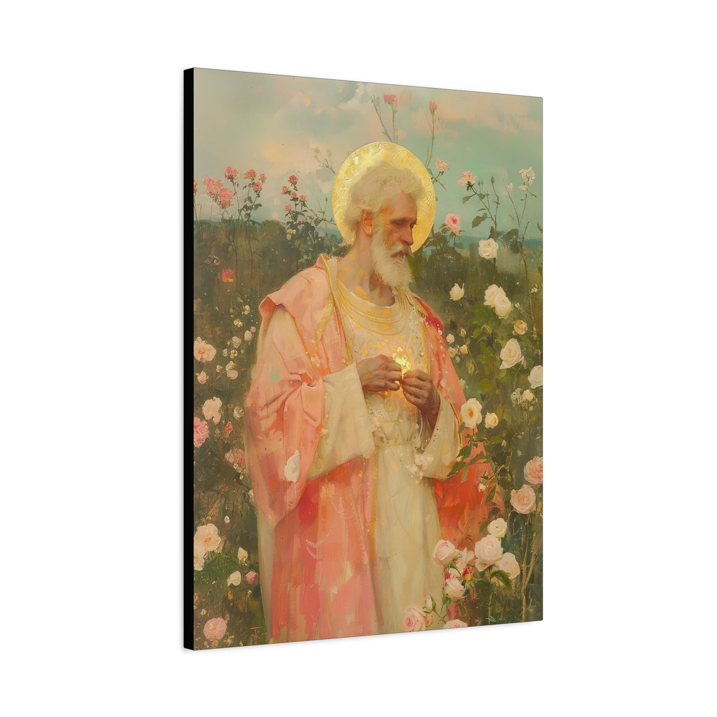 Saint Valentine - Multiple Sizes - Catholic Home art - Museum Wrapped Canvas - Sanctified Souls Print - Catholic Saint Art