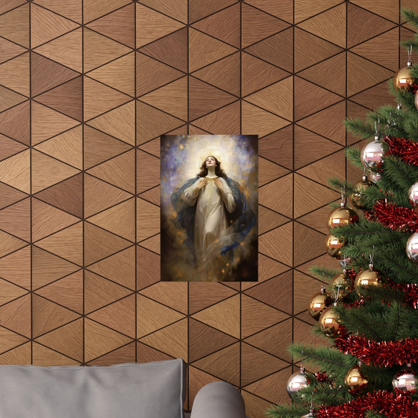 The Assumption of Mary Print - Sanctified Souls Print - Multiple Sizes - Premium Matte Vertical Posters