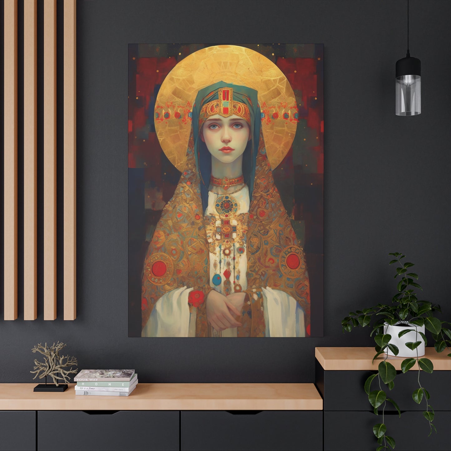 Saint Anastasia of Sirmium - Museum Wrapped Canvas - Sanctified Souls Print - Religious Art for your Home