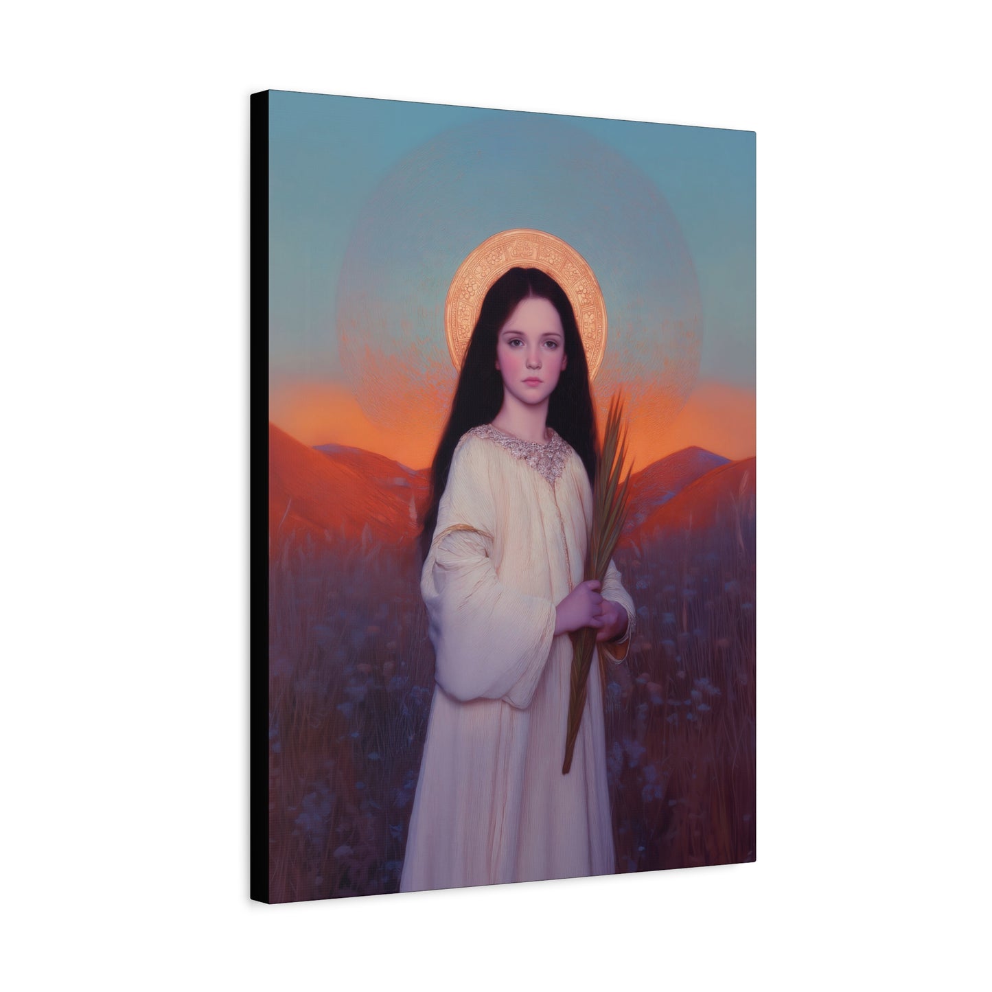 Saint Hope - Multiple Sizes - Catholic Home art - Museum Wrapped Canvas - Sanctified Souls Print - Martyr Saint