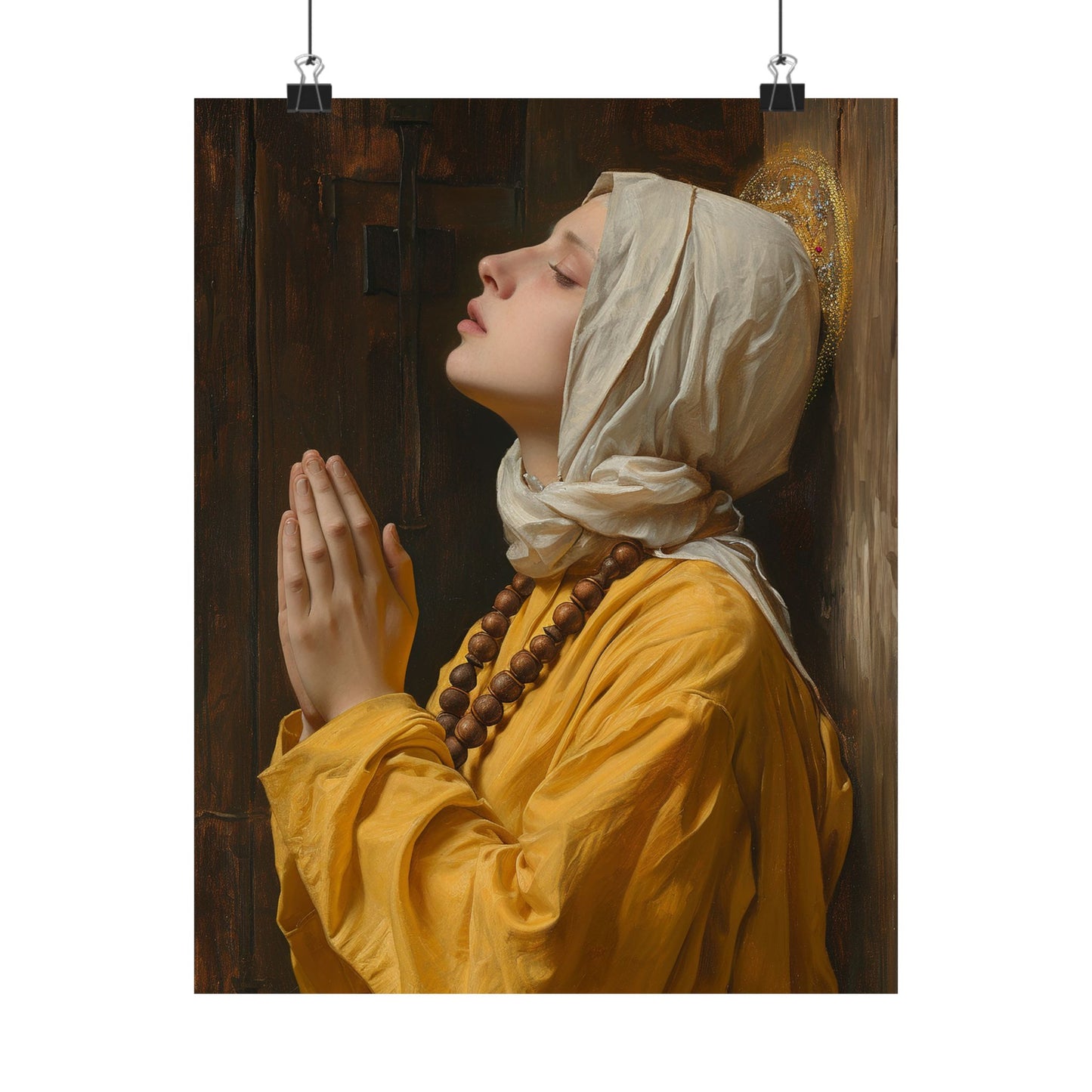 Blessed Yvette of Huy - Sanctified Souls Print - Multiple Sizes - Premium Matte Vertical Posters - Catholic Poster Art for your home