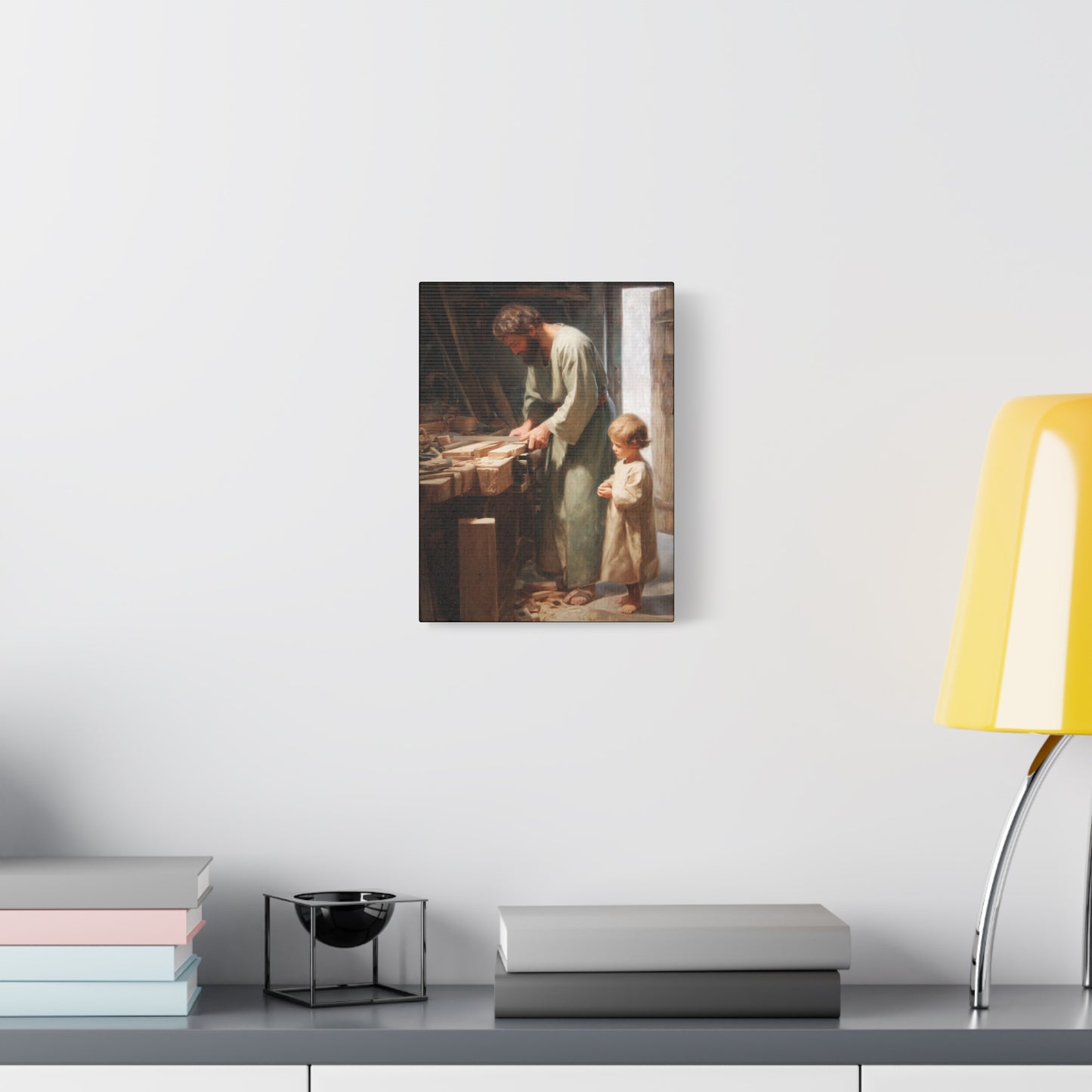 Saint Joseph the Worker - Museum Wrapped Canvas - Sanctified Souls Print - Religious Art for your Home