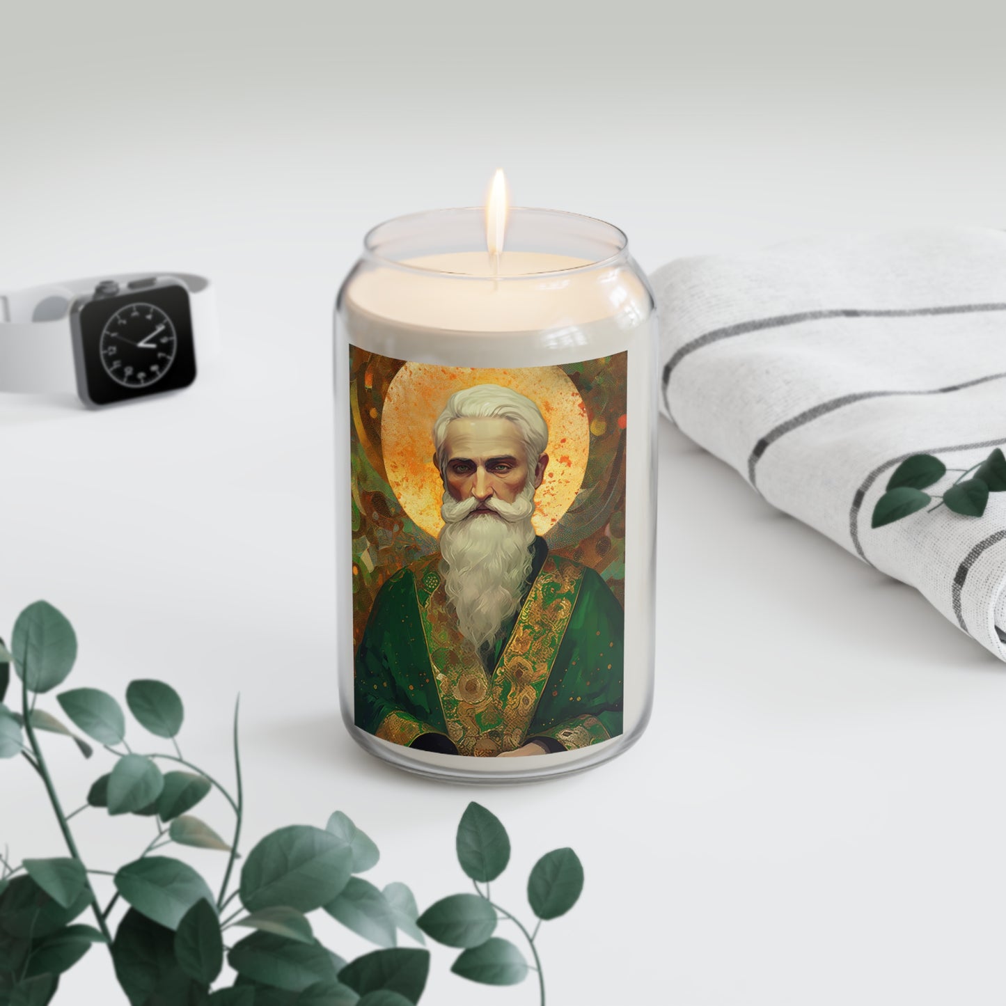 Saint Patrick - Scented Prayer Candle, 13.75oz - Tall Size - Religious Prayer Candle - Catholic Art