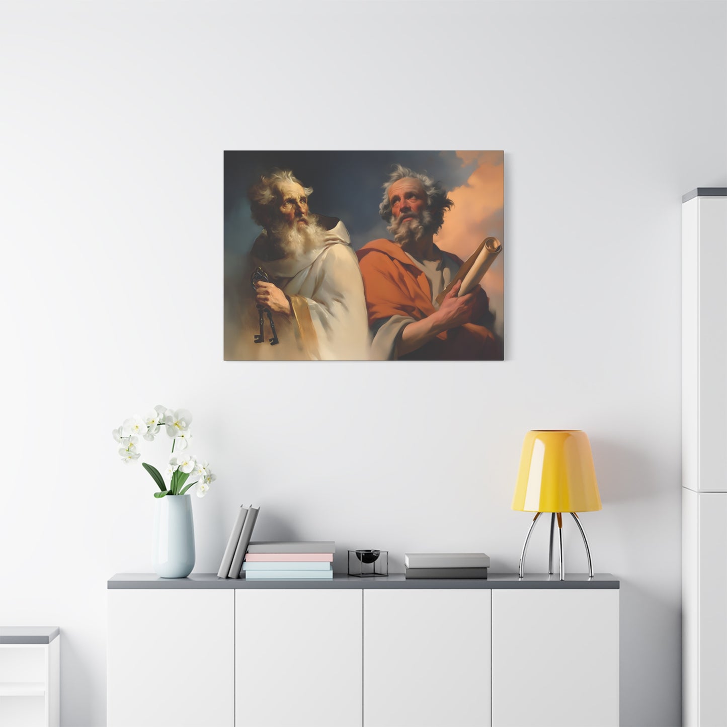 Saint Peter and Saint Paul - Museum Wrapped Canvas - Print - Religious Art for your Home - Christian print