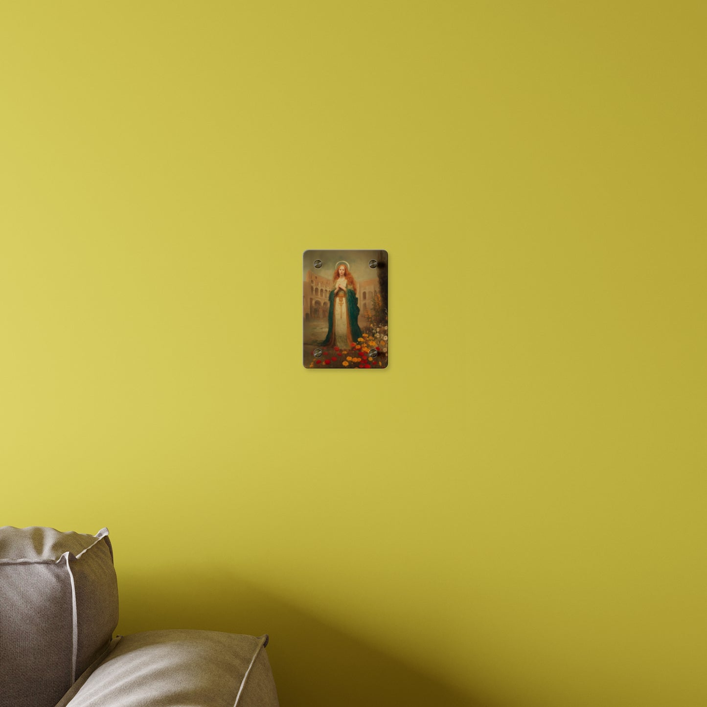 Saint Justina Wall Art Panel - Ready to Hang Acrylic Print - Catholic Saint Art - Patron Saint Print - Martyr Art