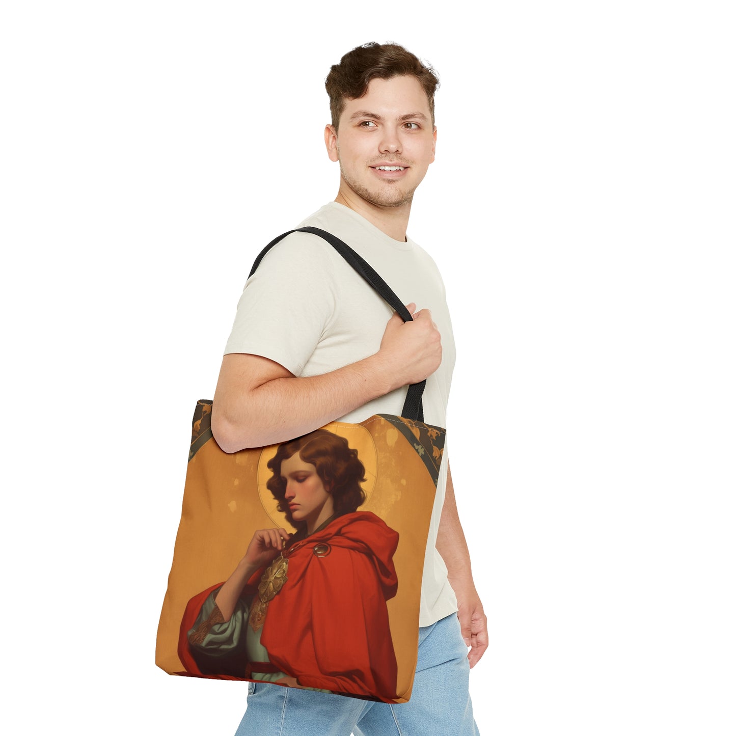 Saint Casimir of Poland Tote Bag - Purse - Three sizes - Large Medium Small Faith Art Bag - Catholic faith carry-all purse - Double Sided