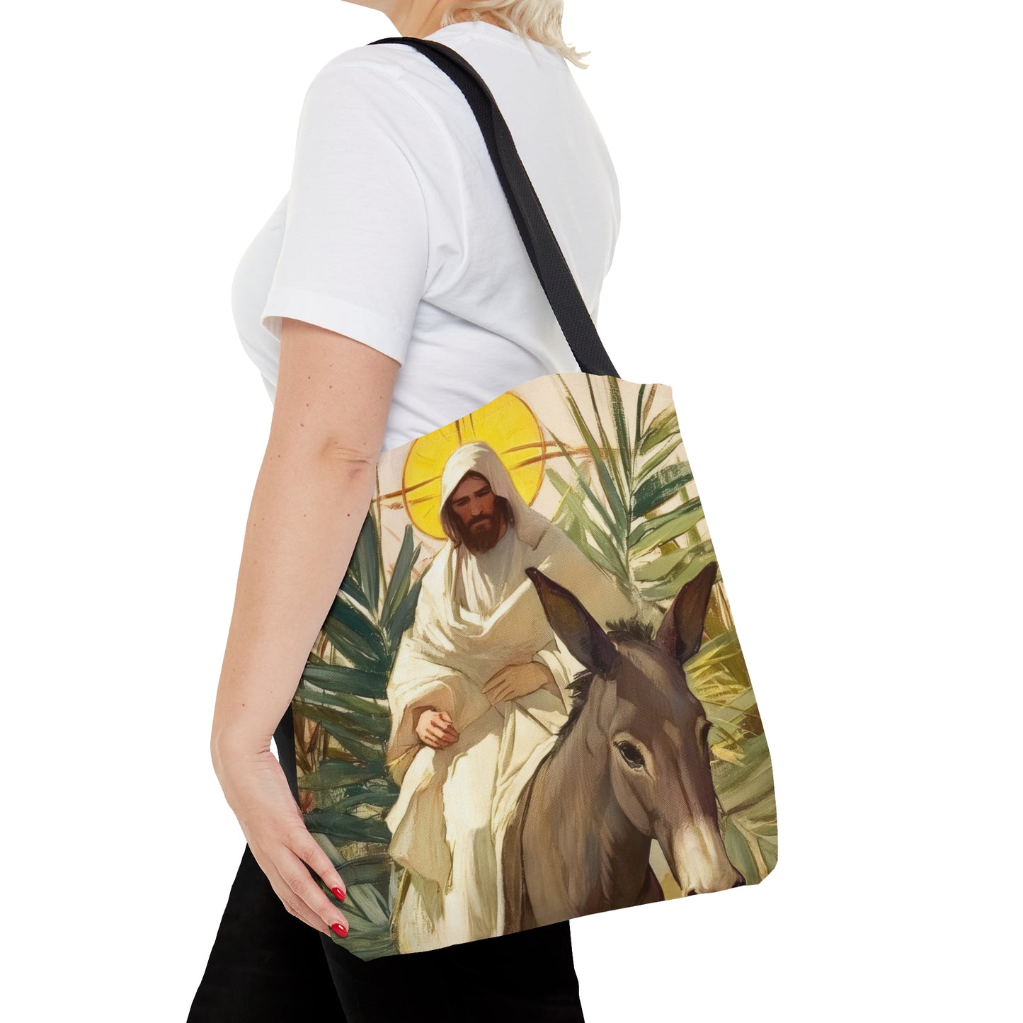Benedictus Qui Venit (Blessed is He who comes) Tote Bag - Large Medium Small Faith Art Bag - Catholic Faith Purse - Double Sided