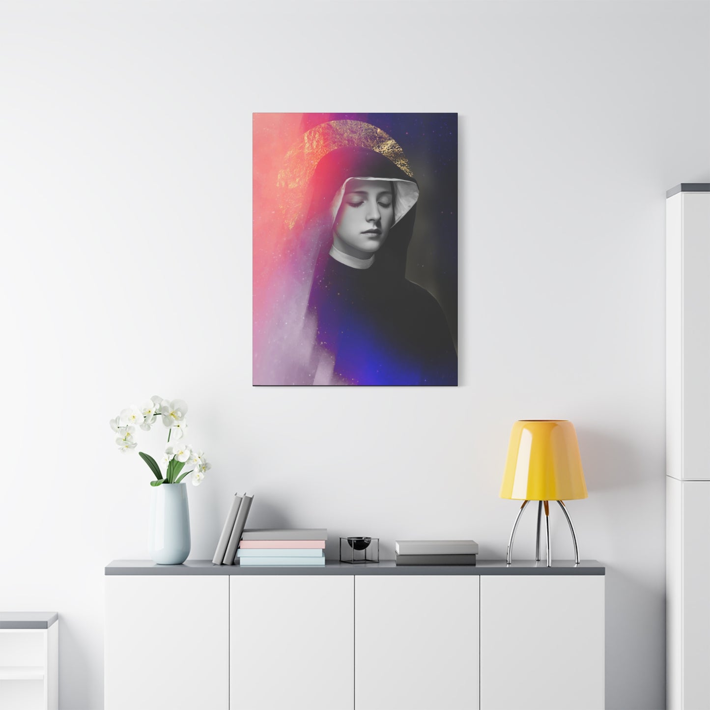 Saint Faustina Kowalska - Museum Wrapped Canvas - Sanctified Souls Print - Religious Art for your Home