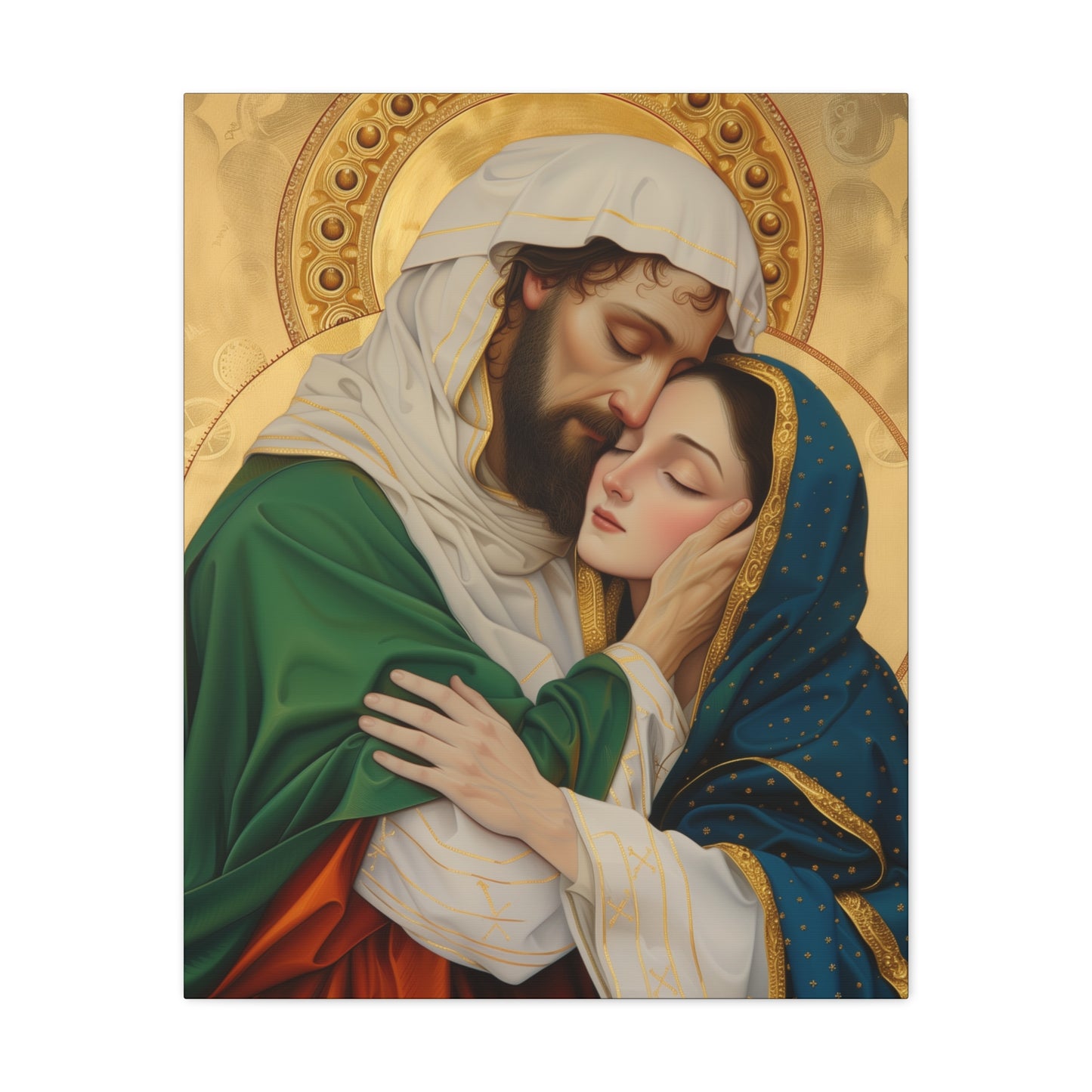 Saints Aquila and Priscilla - Museum Wrapped Canvas - Sanctified Souls Print - Religious Art for your Home - Religious Wall Art - Print