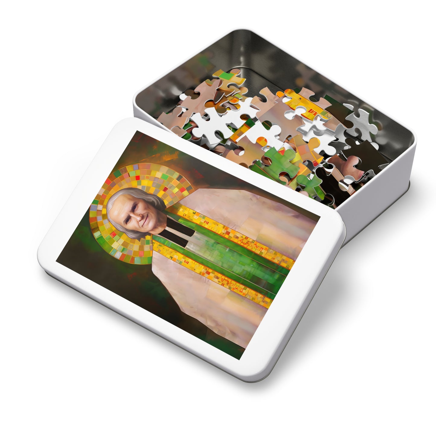 Saint John Vianney - Puzzle and Keepsake Tin - Religious Jigsaw Puzzle (30, 110, 252, 500,1000-Piece) - Religious Puzzle