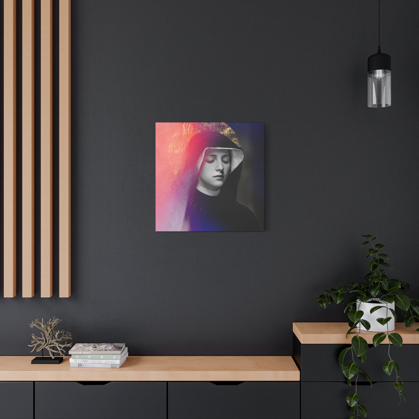 Saint Faustina Kowalska - Museum Wrapped Canvas - Sanctified Souls Print - Religious Art for your Home