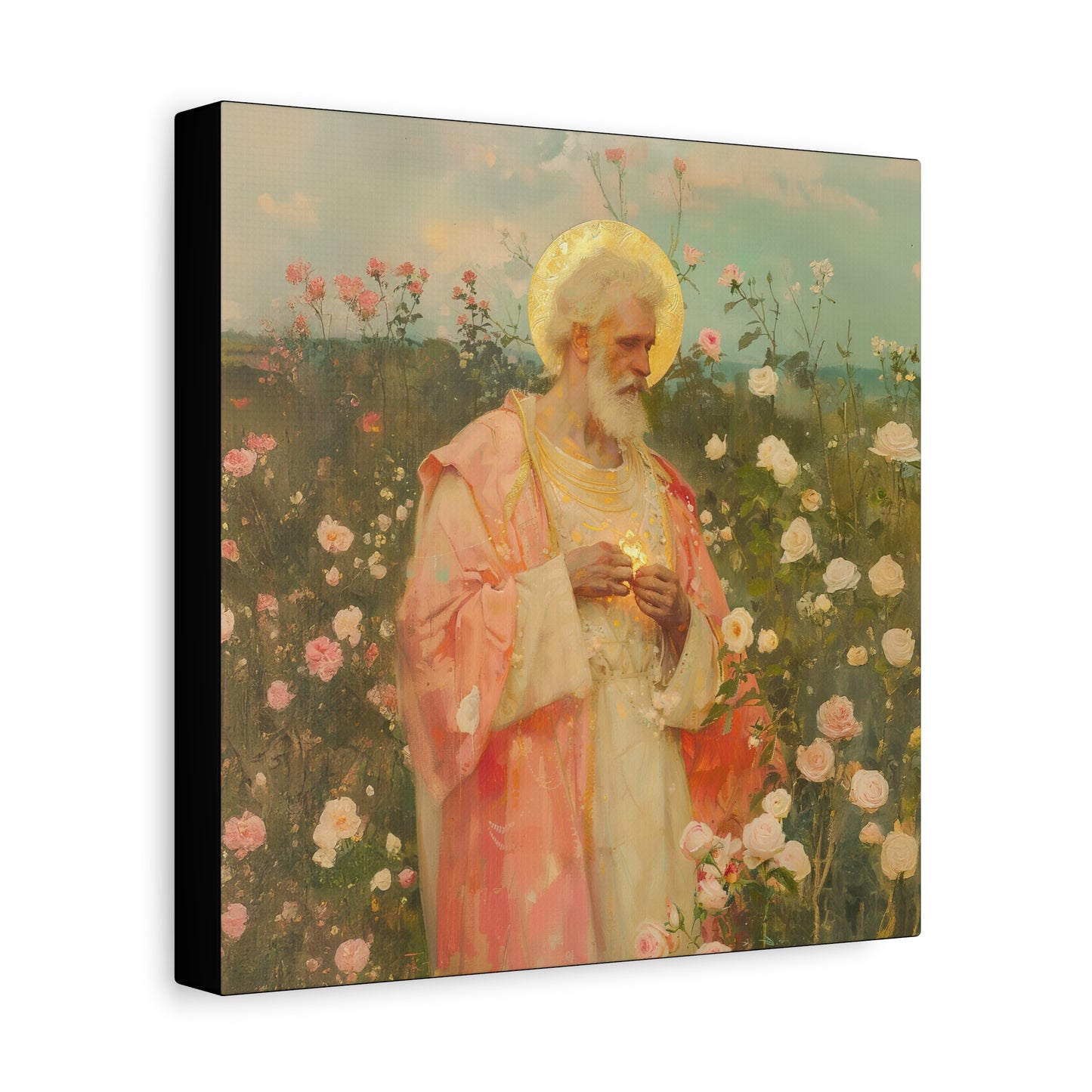 Saint Valentine - Multiple Sizes - Catholic Home art - Museum Wrapped Canvas - Sanctified Souls Print - Catholic Saint Art